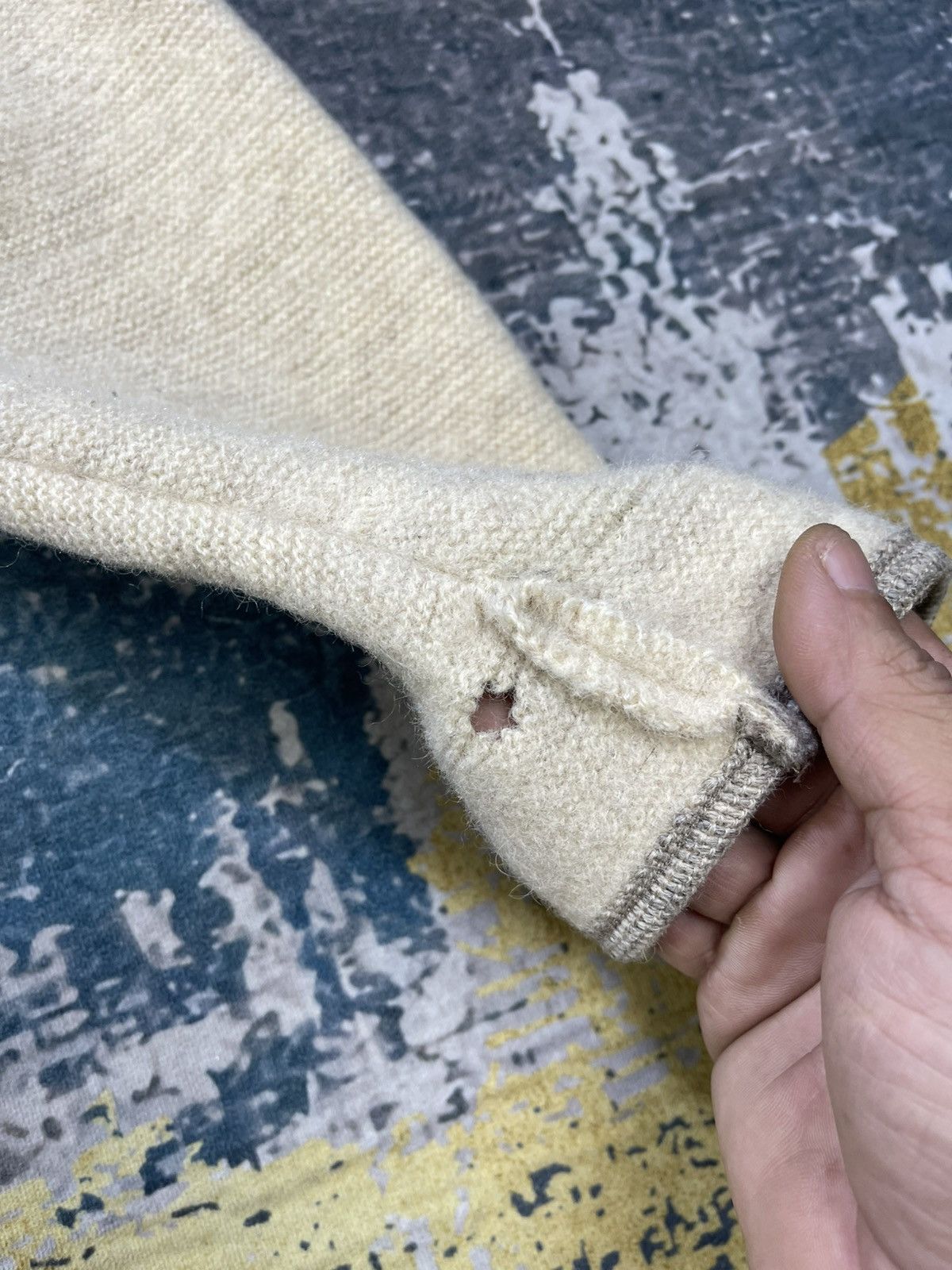 GIESSWEIN Vintage Giesswein Pure Virgin Wool Cardigan Sweater Size XL / US 12-14 / IT 48-50 - 9 Thumbnail