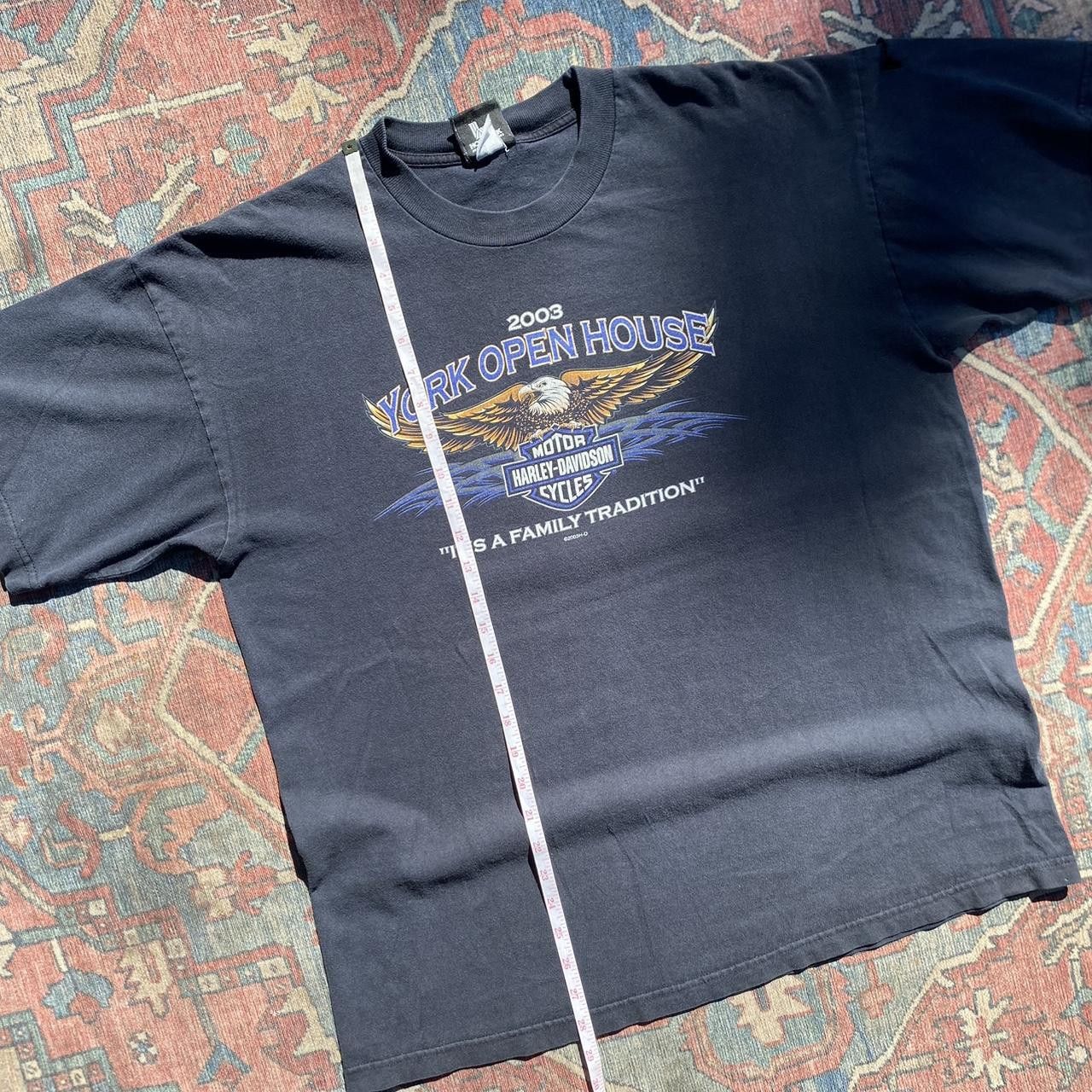 Harley Davidson Vintage 2003 Black Harley Davidson York Graphic Tee XL Size US XL / EU 56 / 4 - 6 Thumbnail