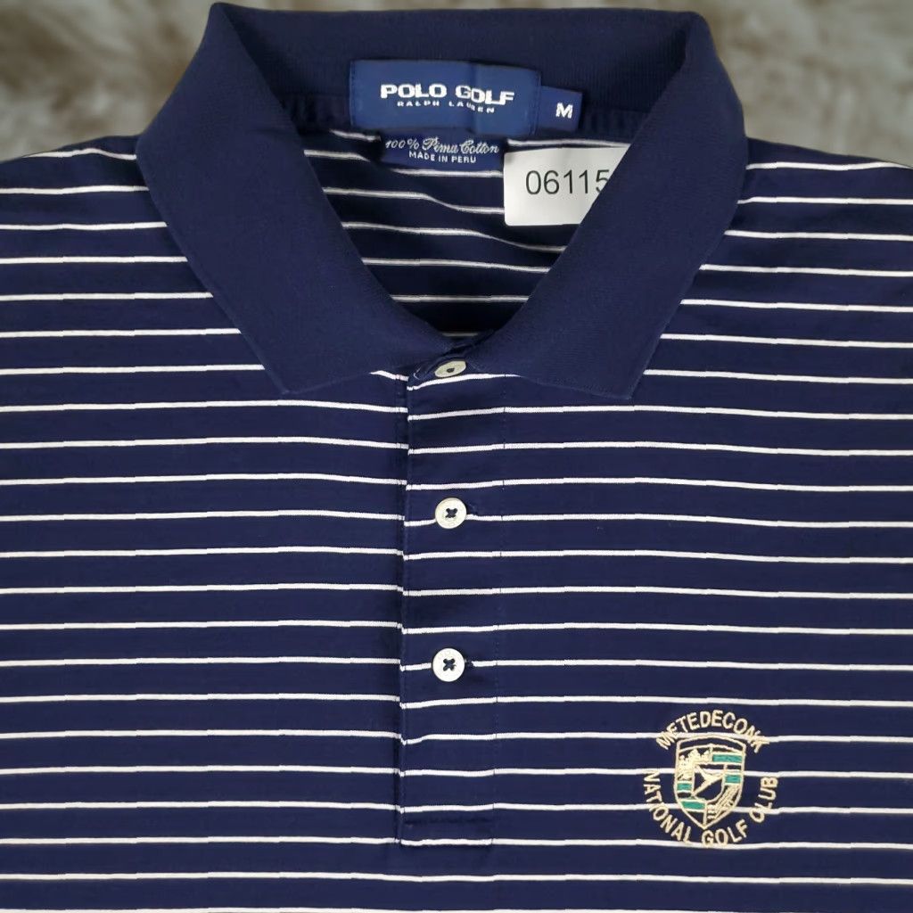 Ralph Lauren Vintage Ralph Lauren Polo Shirt Men Medium Blue Striped Short Sleeve Casual All Seasons Size US M / EU 48-50 / 2 - 1 Thumbnail