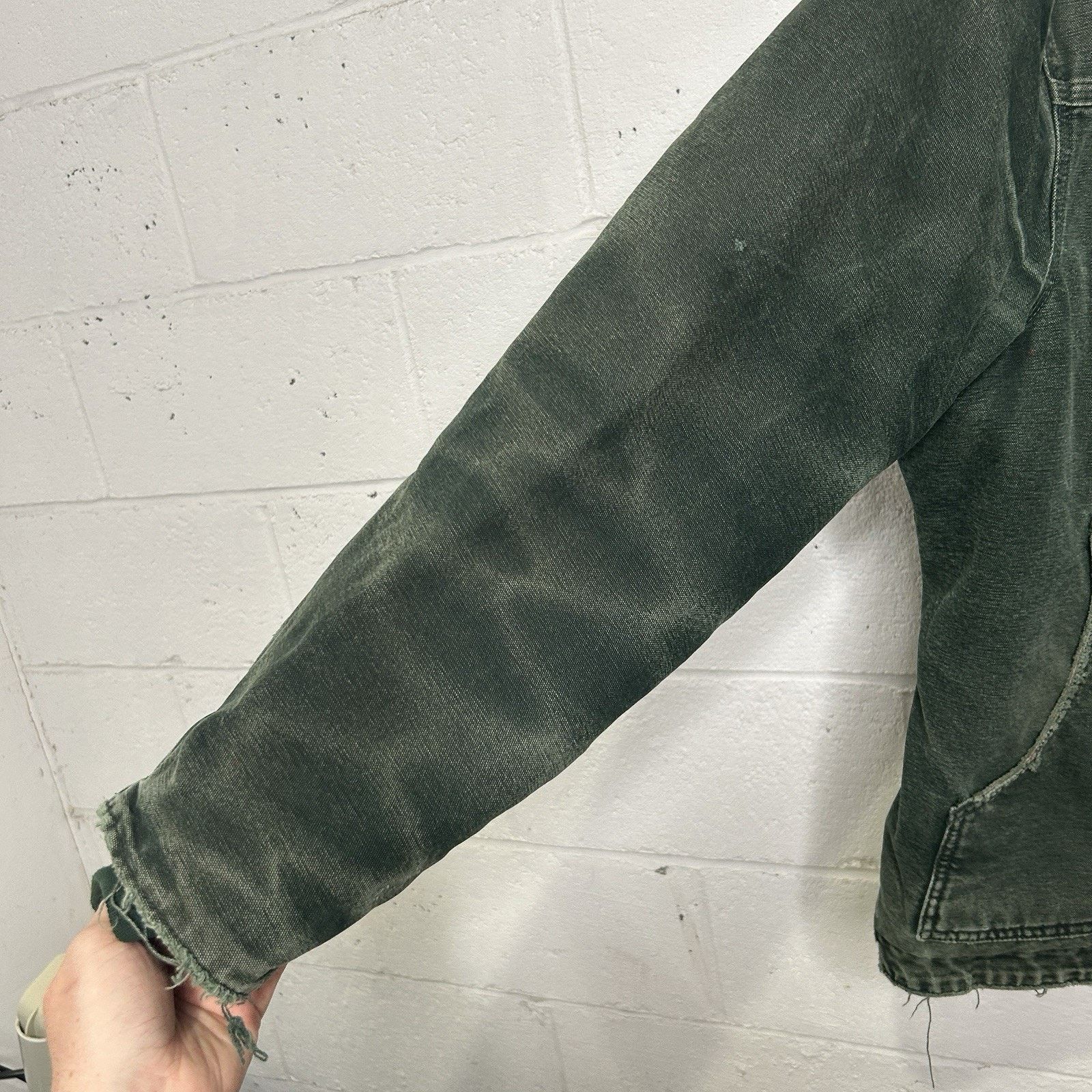 Carhartt Thrashed Carhartt Sandstone Sherpa-Lined Ridge Coat “Spruce” Size US L / EU 52-54 / 3 - 6 Thumbnail