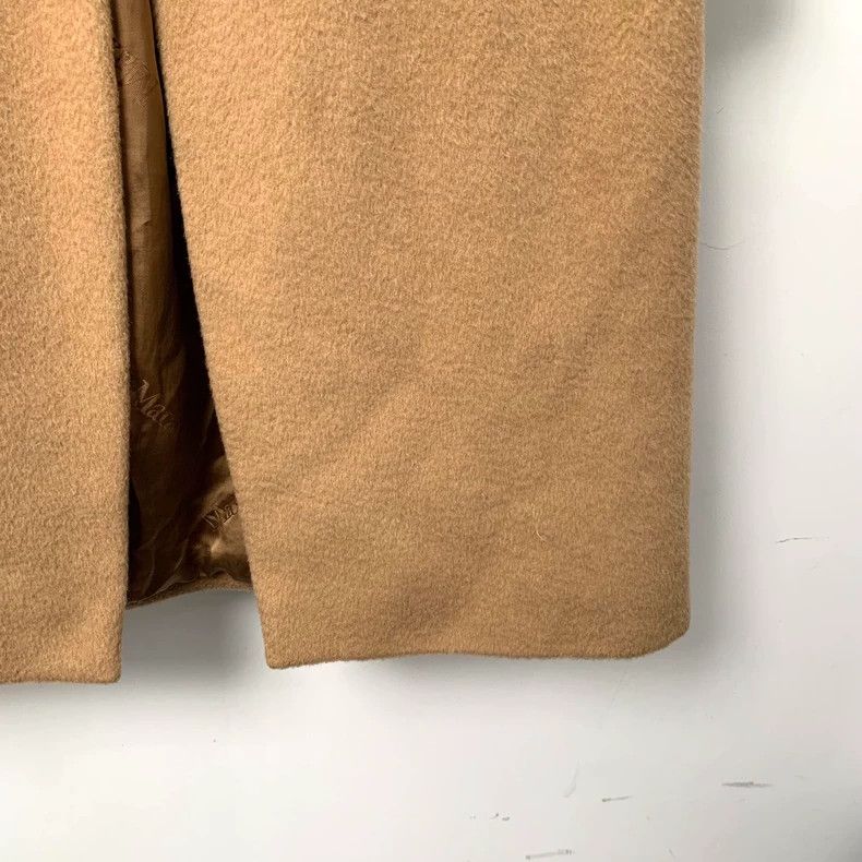 Max Mara Max Mara Long Sleeve Belted Coat in Dark Brown Camel Hair Size XXS / US 00 / IT 34 - 5 Thumbnail