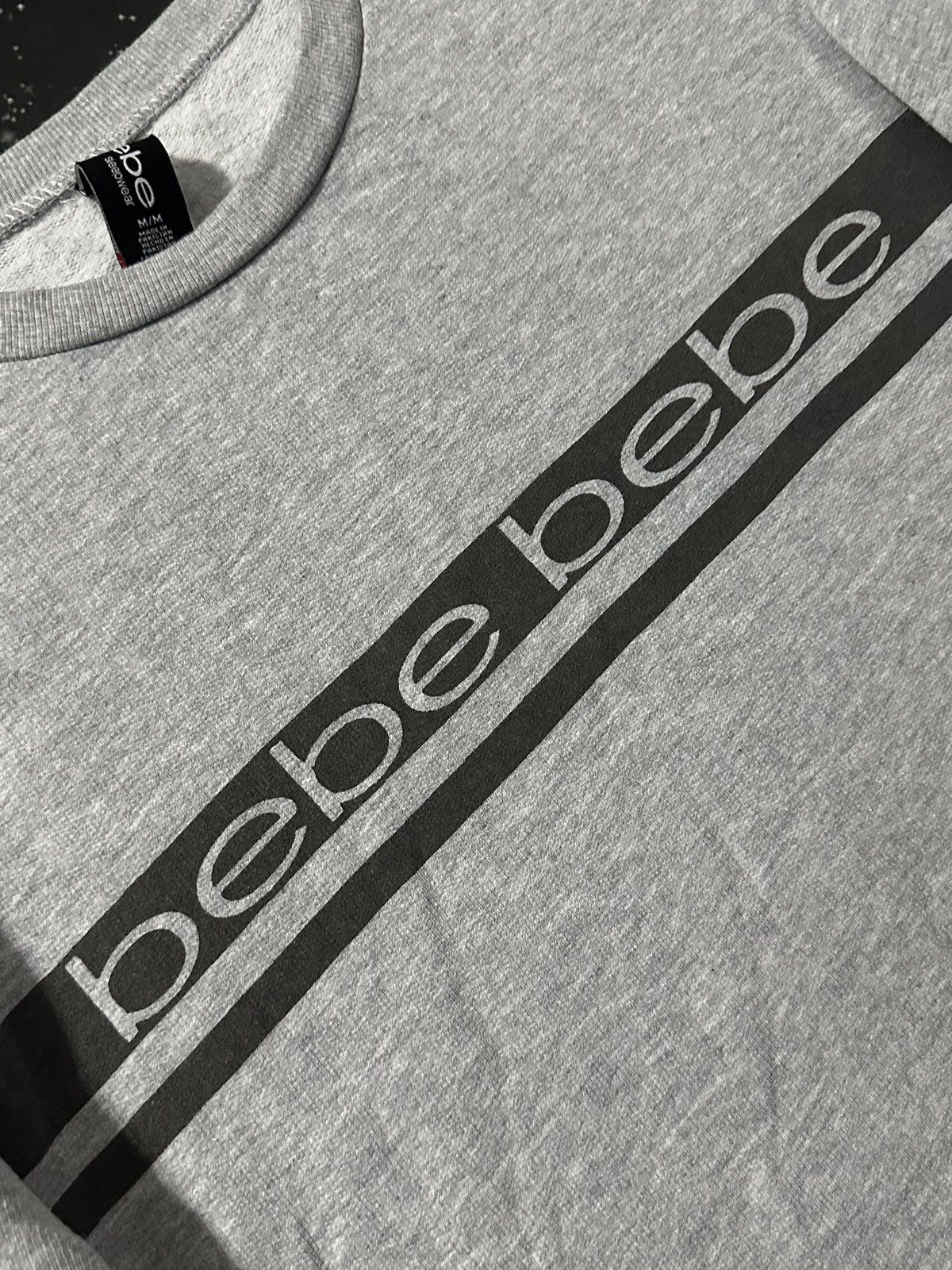 Bebe Bebe Sleepwear Crop Top Sweatshirt Size M / US 6-8 / IT 42-44 - 5 Thumbnail