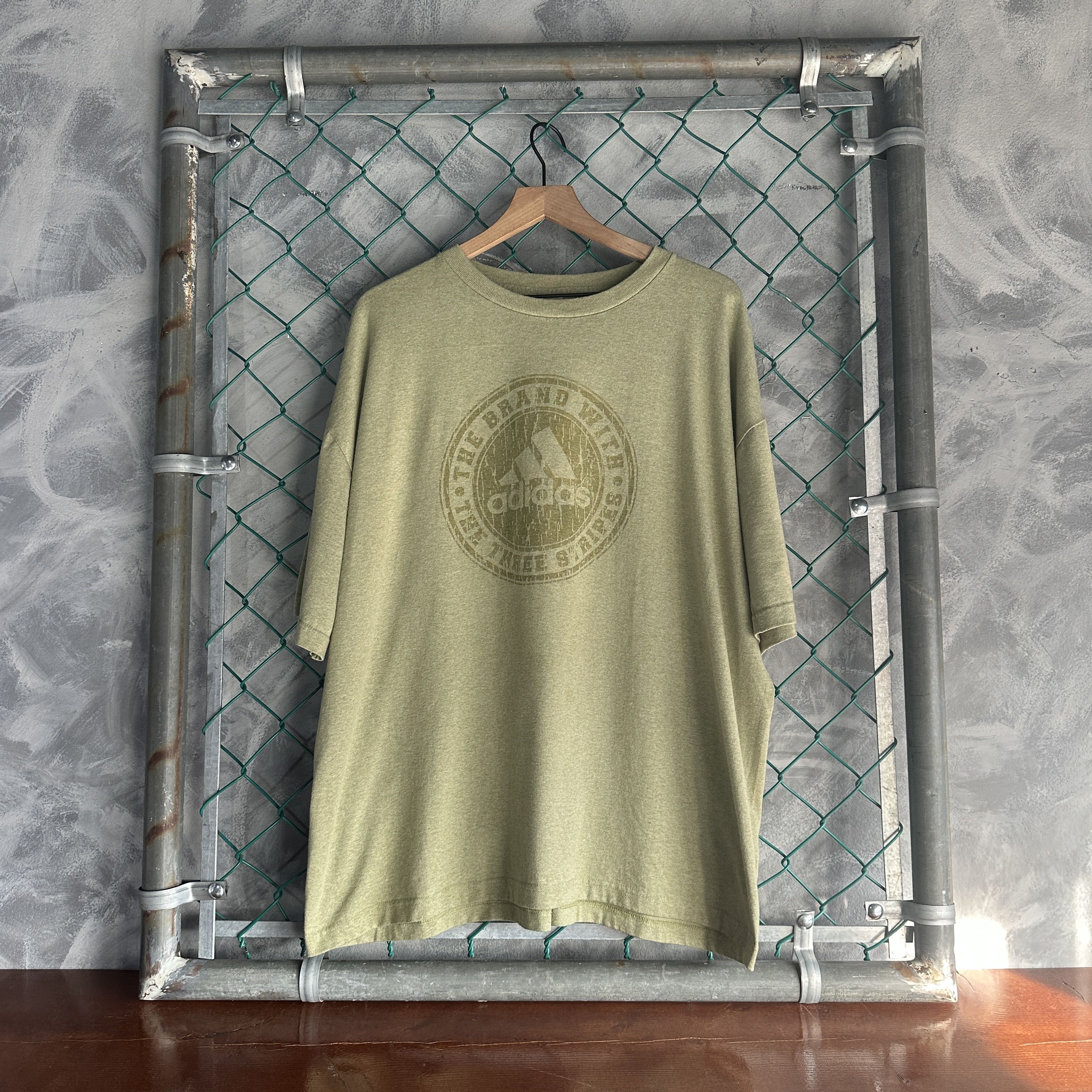 Adidas Vintage Adidas T Shirt The Brand With The Three Stripes Size US XL / EU 56 / 4 - 1 Thumbnail