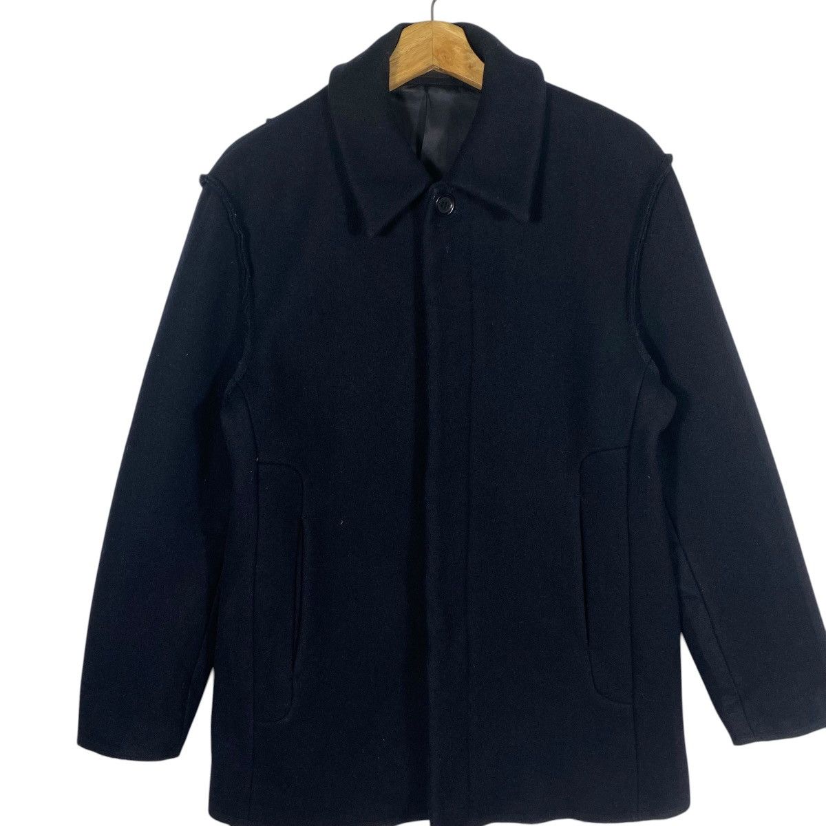ABAHOUSE Vintage Abahouse Wool Button Jacket M Size Navyblue Colour Size US M / EU 48-50 / 2 - 4 Thumbnail