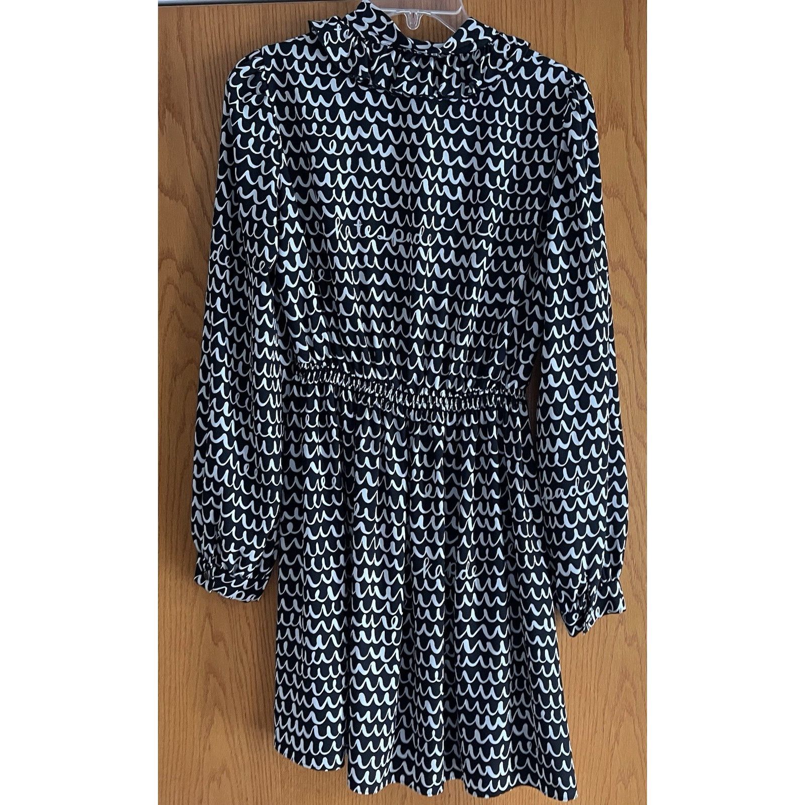 Kate Spade Kate Spade Women's Black Pop Scallop Crepe Mini Dress S $348 Size S / US 4 / IT 40 - 3 Thumbnail