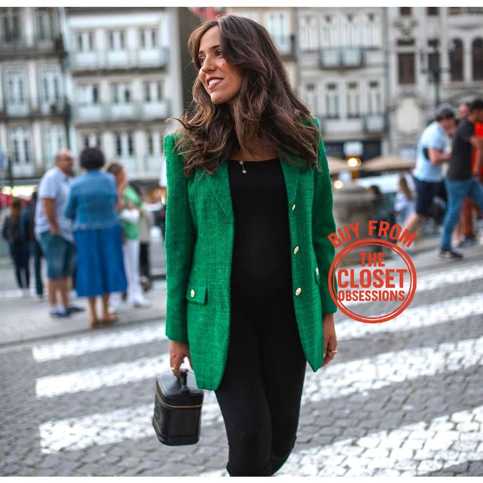 Zara ZARA BLOGGER FAVE!!! Blazer with Contrast Buttons NWT Size S / US 4 / IT 40 - 6 Thumbnail