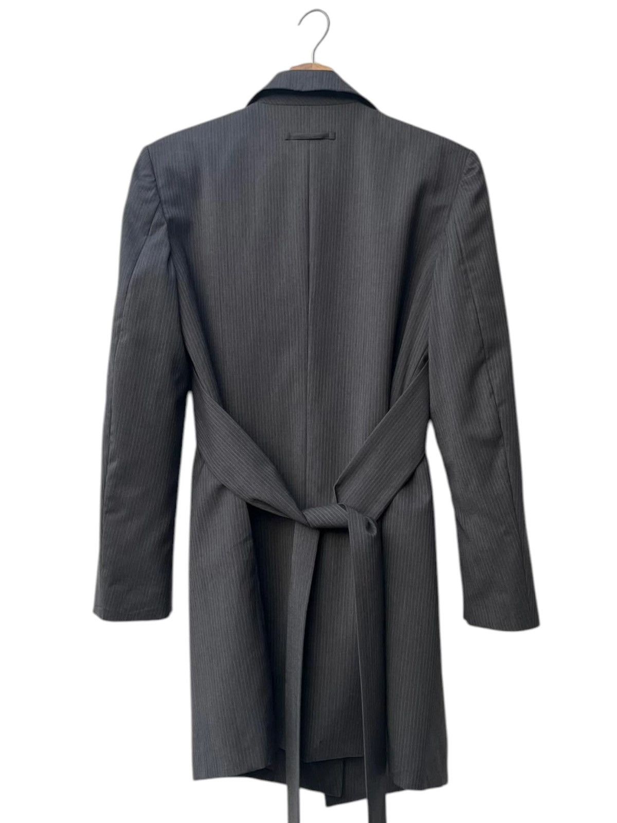 Jean Paul Gaultier Archive Jean Paul Gaultier Classique Pinstripe Wrap Jacket Size M / US 6-8 / IT 42-44 - 8 Thumbnail