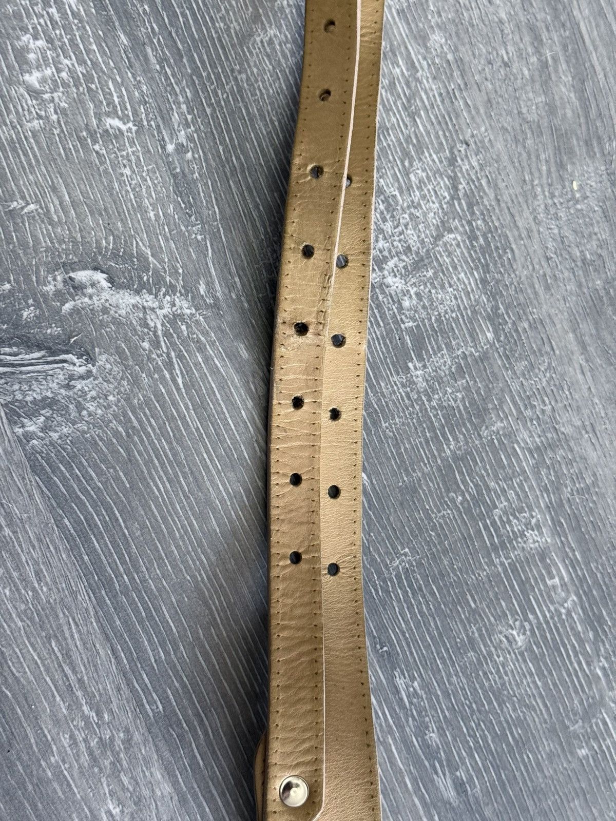 Dolce & Gabbana Dolce&Gabbana Women’s Leather Beige Brown Belt Size 85 Size ONE SIZE - 3 Thumbnail