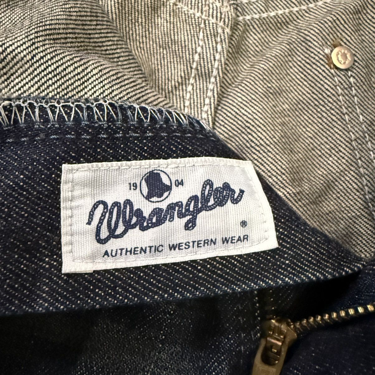 Indigo Vintage Selvedge Japanese Indigo Wrangler Blue Bell Denim Size US 29 - 15 Thumbnail