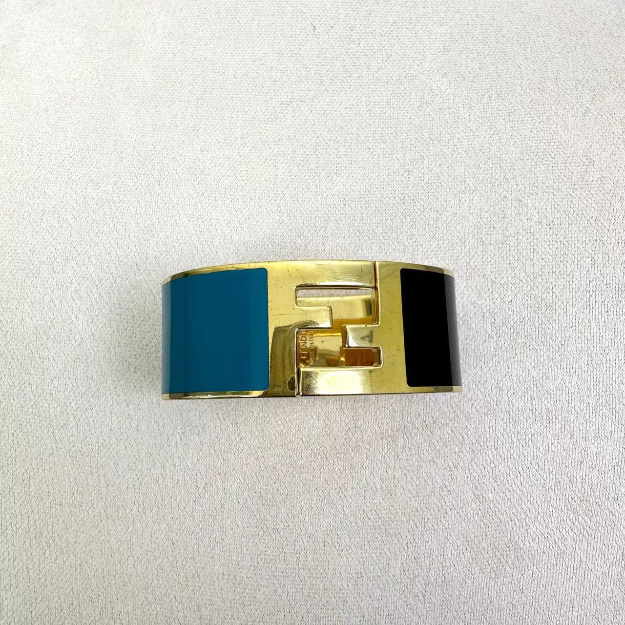 Fendi Fendi Double F Contrast Bangle K12 Size ONE SIZE - 1 Thumbnail