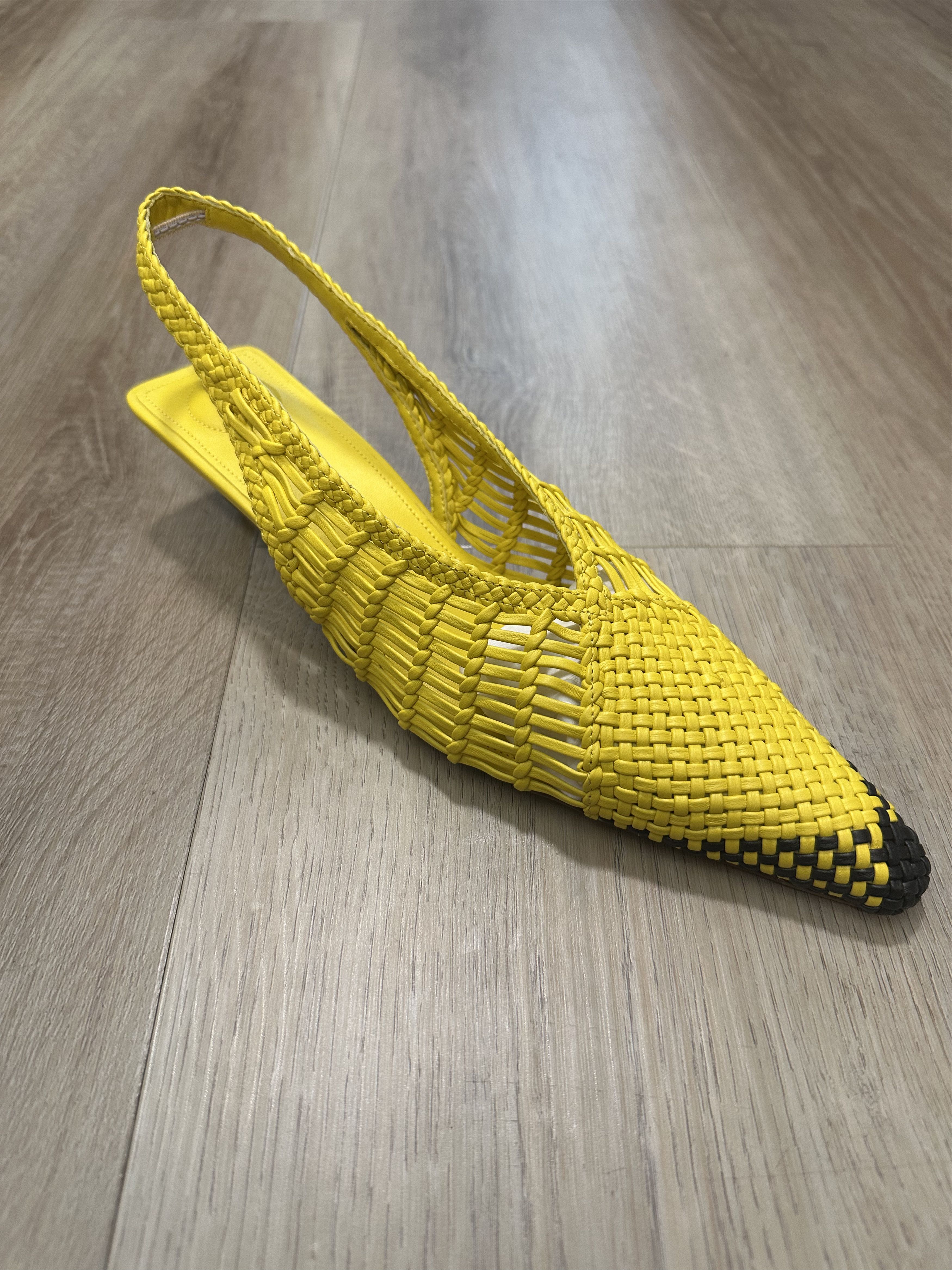 Jacquemus Yellow La Croisière 'The low Cubisto Banane' Heels Size US 8 / IT 38 - 2 Thumbnail