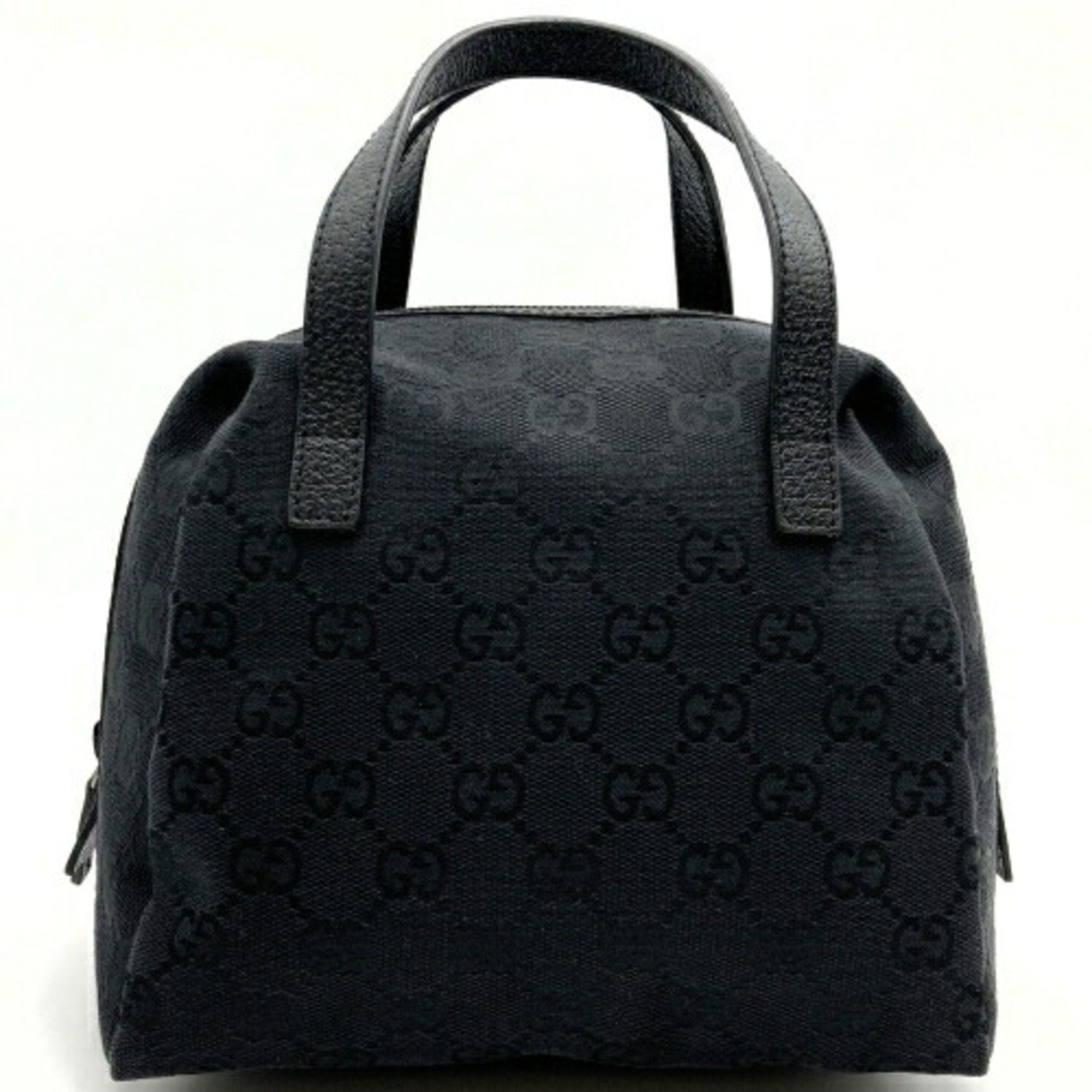 image of Gucci 124542 2888 Handbag Bag GG Canvas Leather Black Ladies Ittmei725Otg, Women's