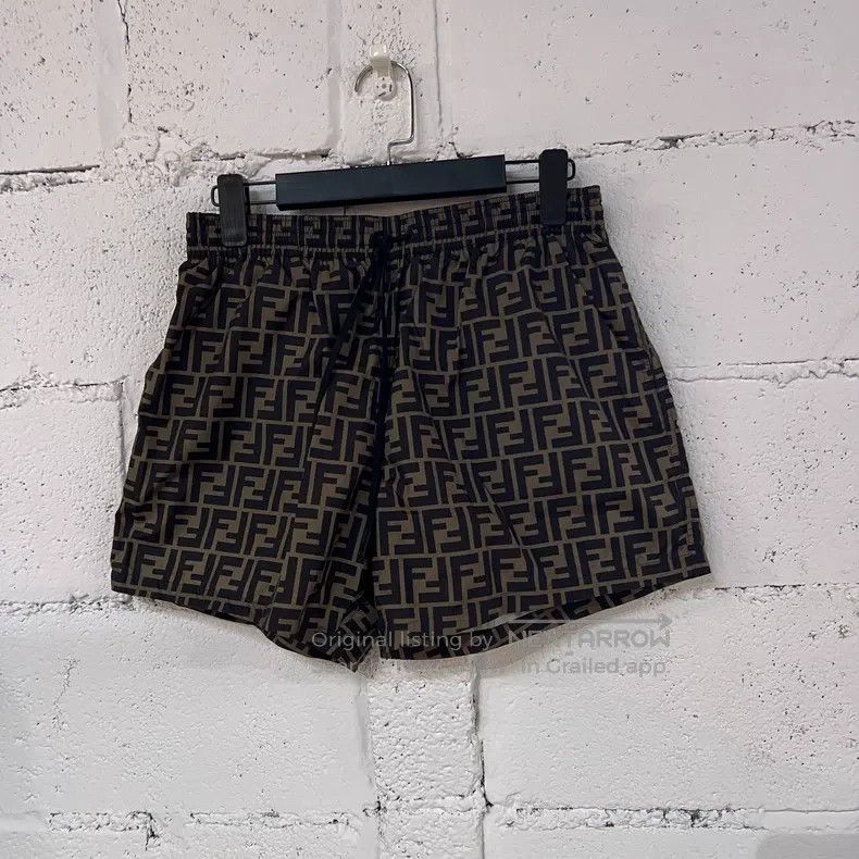 Fendi Fendi Double F old flower nylon shorts, classic old flower Size US 32 / EU 48 - 1 Thumbnail