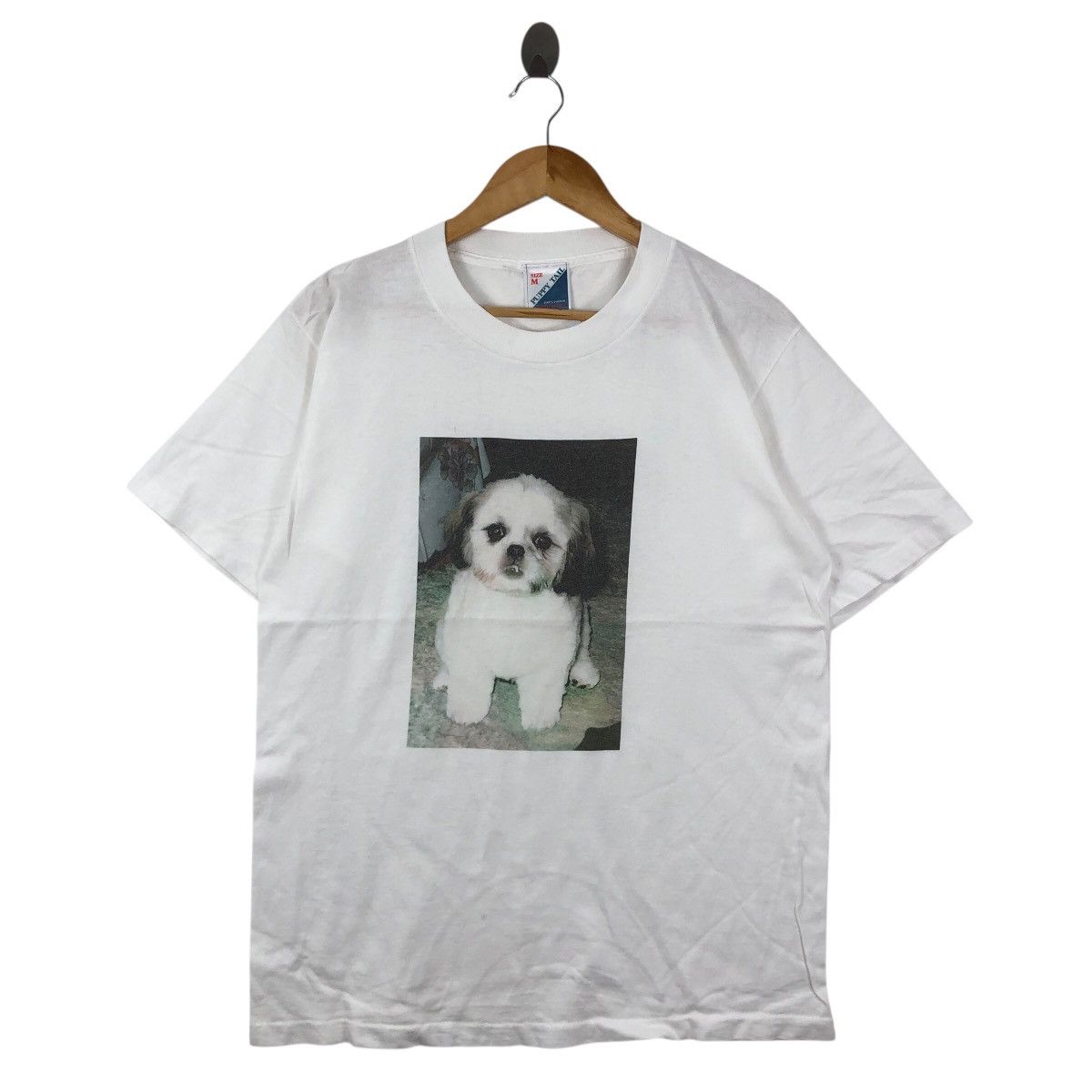 Vintage Vintage 90s Puppy Tail Photoprint T Shirt Size M Size US M / EU 48-50 / 2 - 1 Thumbnail