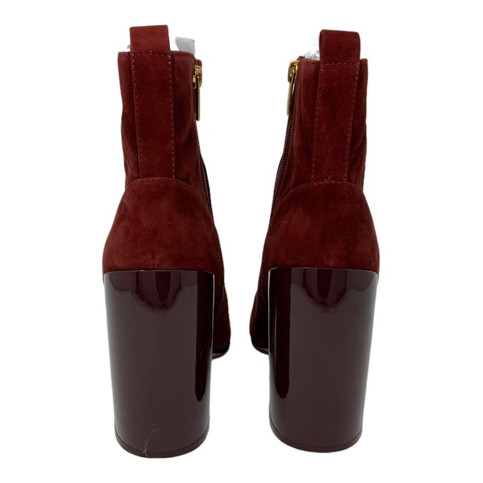 Vince Camuto Vince Camuto Enverna Suede Block Heel Bootie Burgundy 8.5 Size US 8.5 / IT 38.5 - 5 Thumbnail