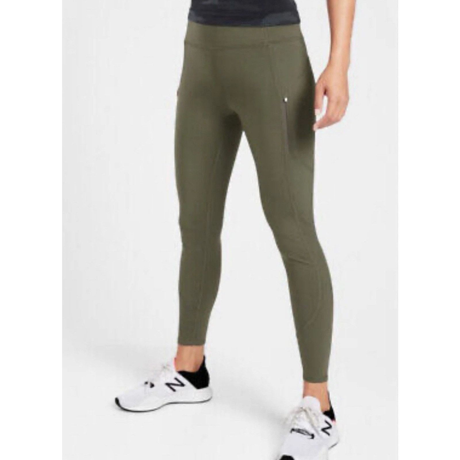 Athleta Athleta Rainier Tight Aspen Olive Green Pant Medium Ret $119 Size 28" / US 6 / IT 42 - 3 Thumbnail