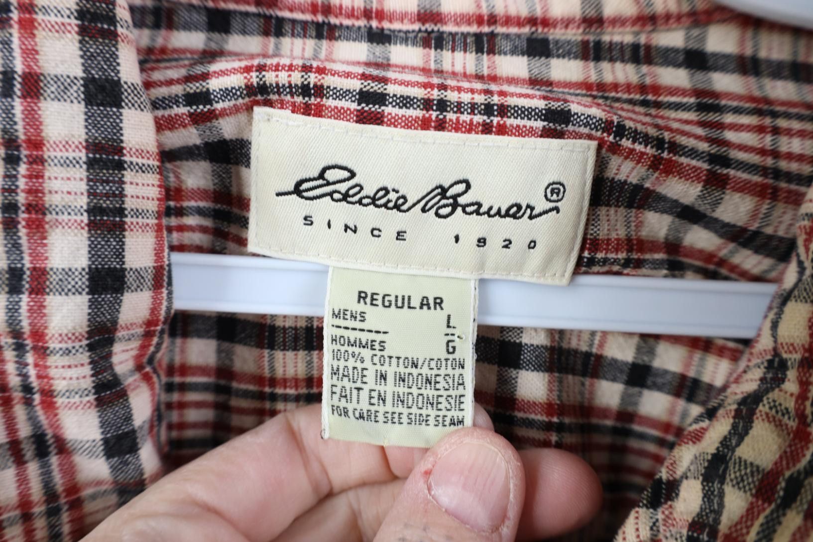 Eddie Bauer Vintage 90s Eddie Bauer Canvas Collared Button Down Shirt Size US L / EU 52-54 / 3 - 7 Thumbnail