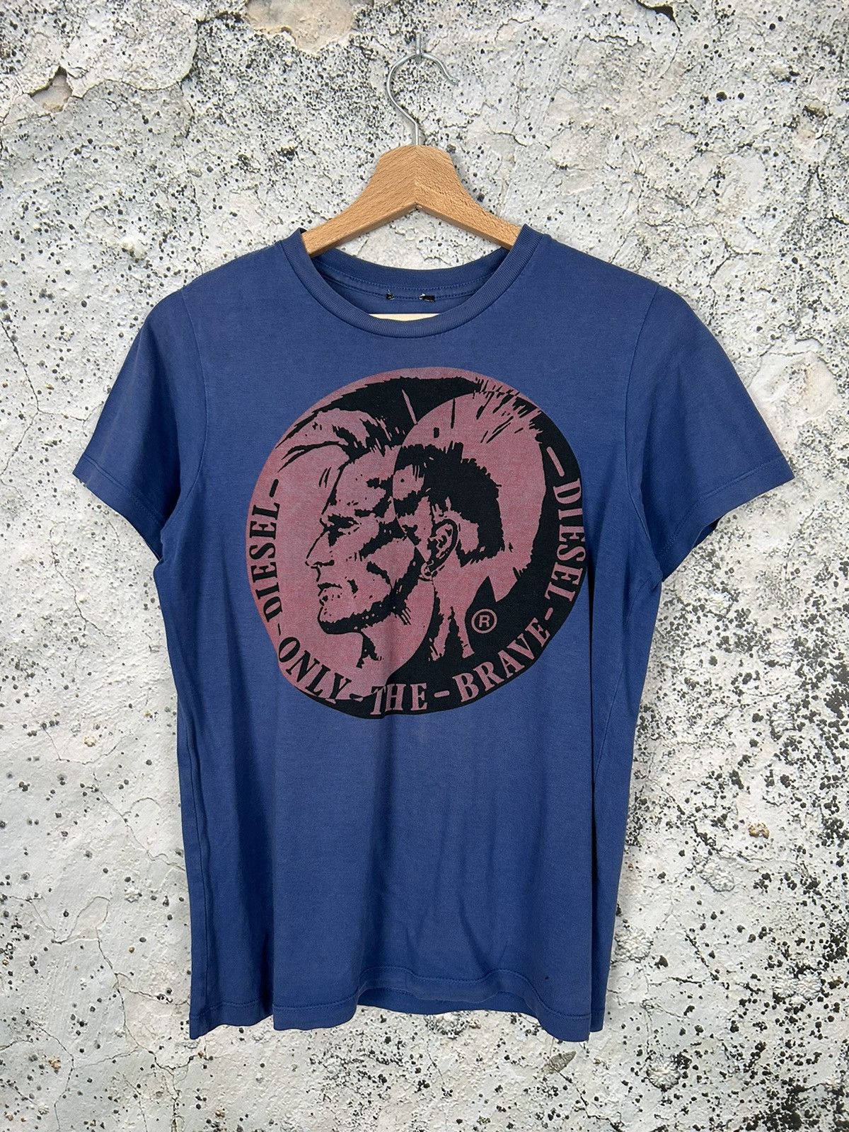 Diesel × Vintage Vintage Diesel Logo Graphic Tee Y2K 00s Punk Rock Size US S / EU 44-46 / 1 - 1 Thumbnail
