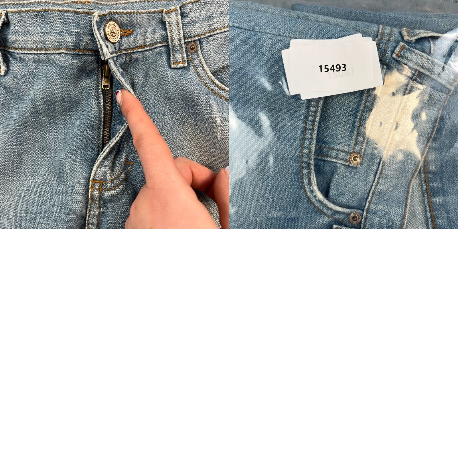 Versace Versace Womens Jeans Baggy Flare 32 28 UK 12 Low Rise Versace Spellout Sequins Jeans Size 34" / US 12 / IT 48 - 9 Thumbnail