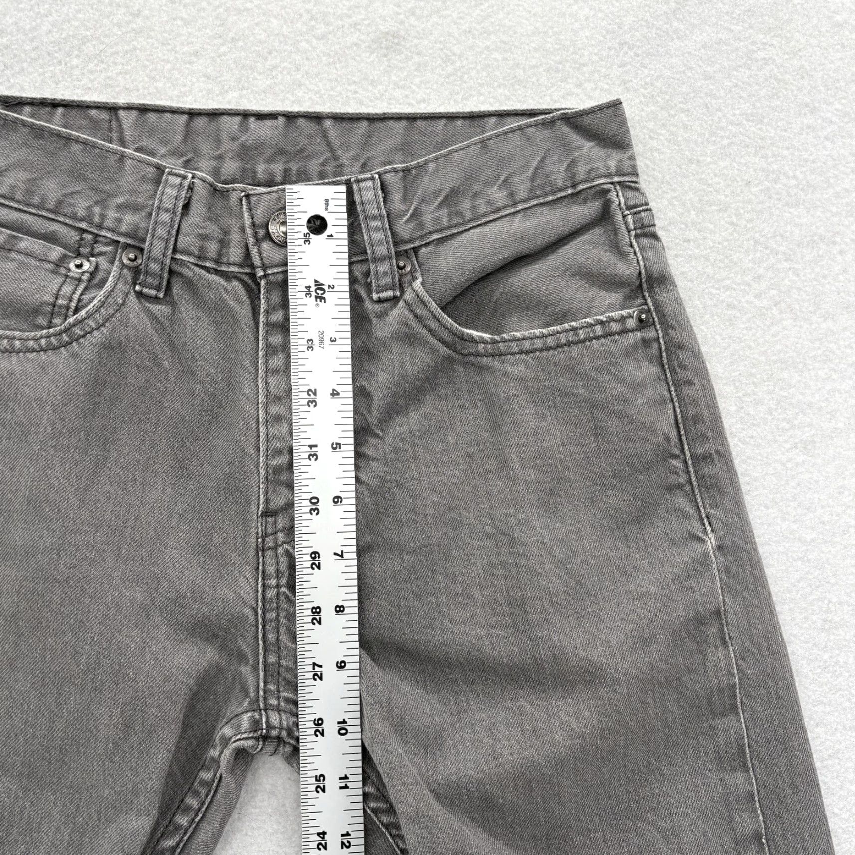 Levi's Levi's Jeans Mens 28x30 Gray Regular Tapered Leg 508 Denim 5-Pocket Zip Fly Belt Loops Size US 28 / EU 44 - 6 Thumbnail