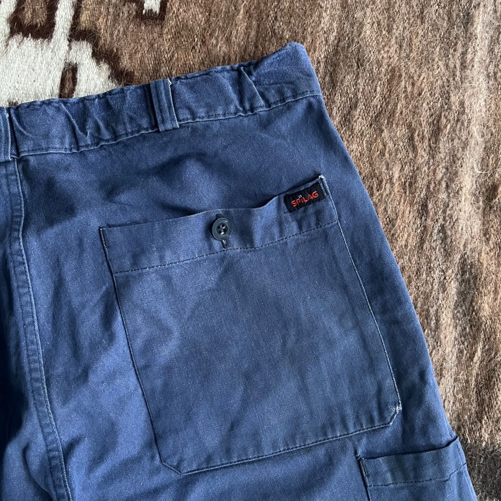 Vintage Vintage Spilag French Workwear Carpenter Utility Pants 9800A Size US 36 / EU 52 - 7 Thumbnail