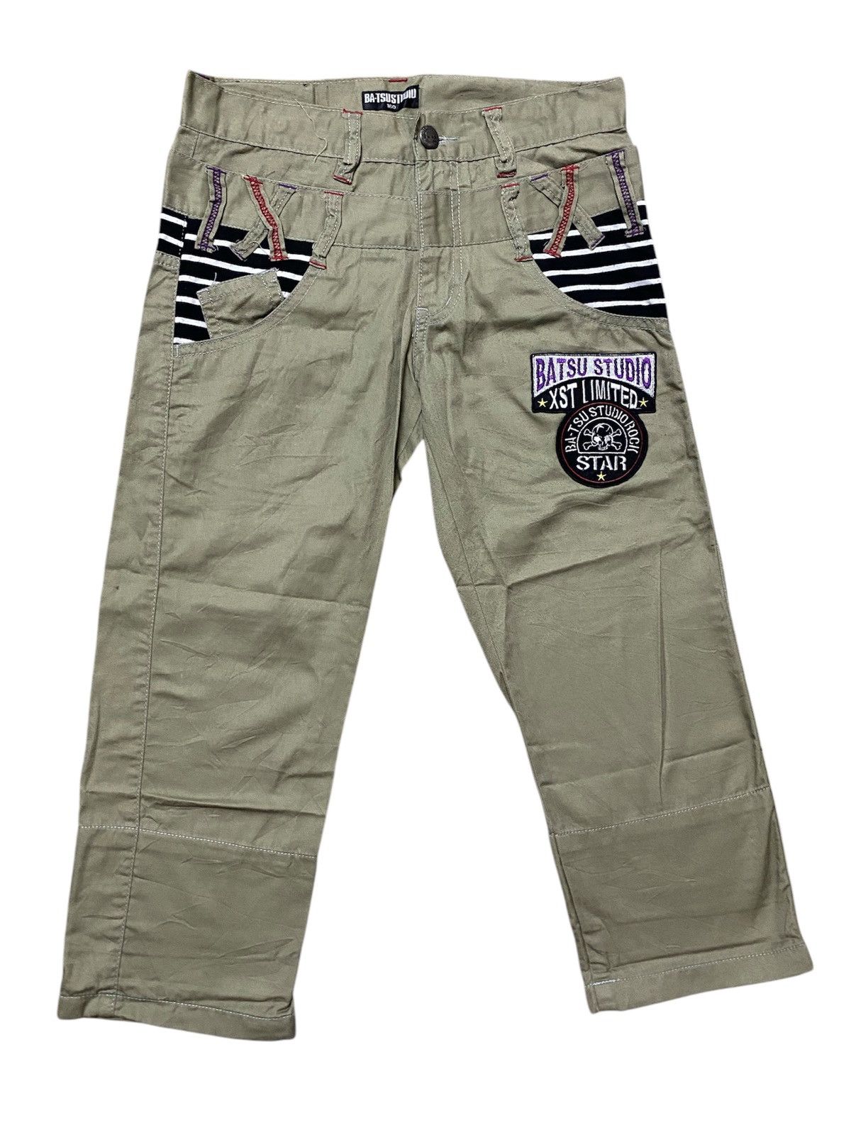 Japanese Brand Bat-su Studio Cropped Pants Streetwear Fashion Size US 30 / EU 46 - 1 Thumbnail