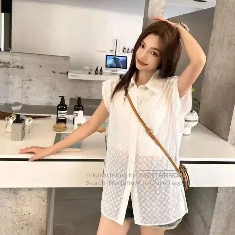 Louis Vuitton Louis Vuitton White Cotton Women's Shirt . Size S / US 4 / IT 40 - 6 Thumbnail