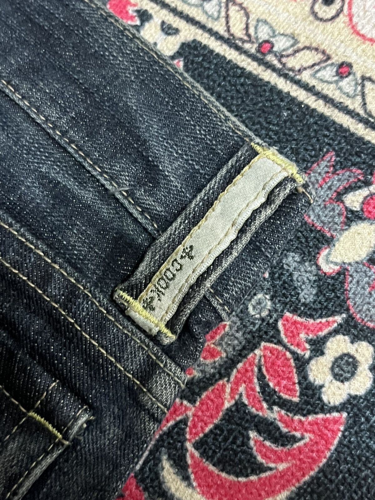 If Six Was Nine Japanese Brand Cook Cracked Washed Distressed Flare Jeans Size 30" / US 8 / IT 44 - 7 Thumbnail