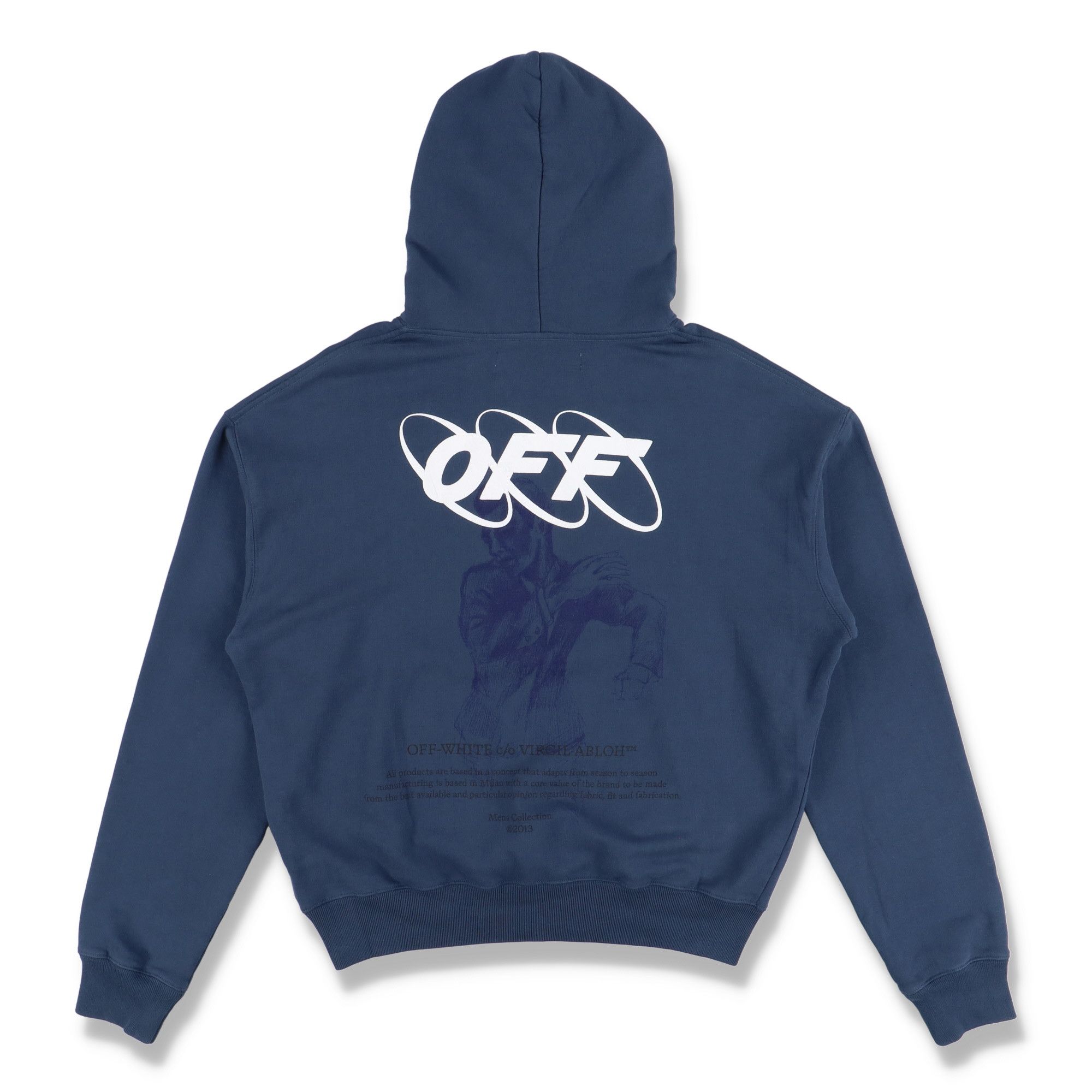 Off-White Blue Mirko First Logo Oversized Hoodie Size US M / EU 48-50 / 2 - 1 Thumbnail