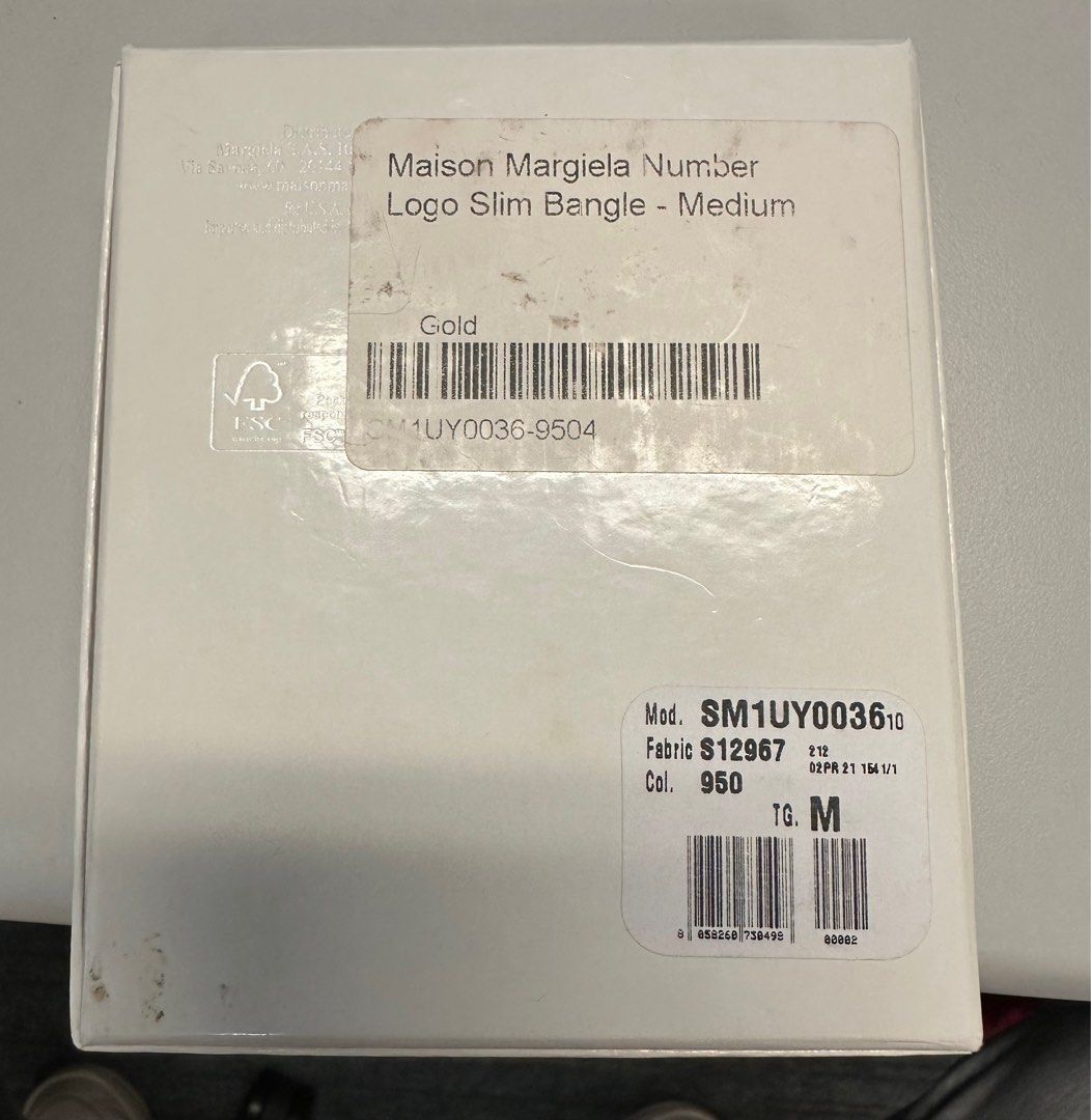 Maison Margiela Maison Margiela Number Logo Slim Bangle Medium Size ONE SIZE - 2 Thumbnail