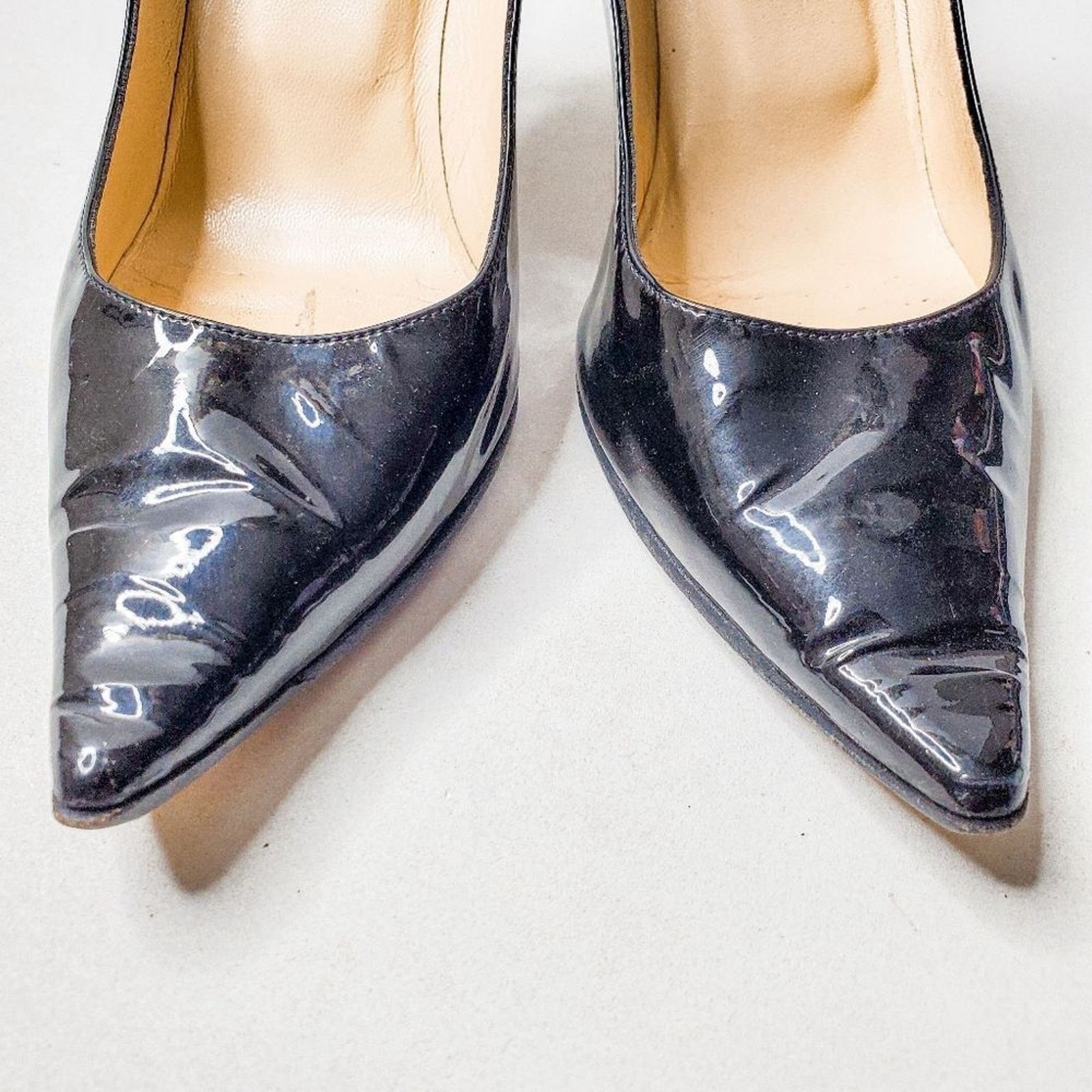 Jimmy Choo Jimmy Choo Romy Black Stiletto Pointed Toe Heels Pump 38.5 8 Size US 8.5 / IT 38.5 - 3 Thumbnail