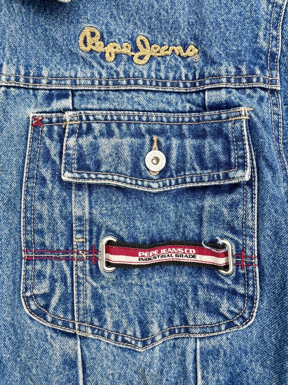 Pepe Jeans × Vintage Pepe Jeans Vintage Y2K 2000’s Denim Jean Jacket Size US XXL / EU 58 / 5 - 5 Thumbnail