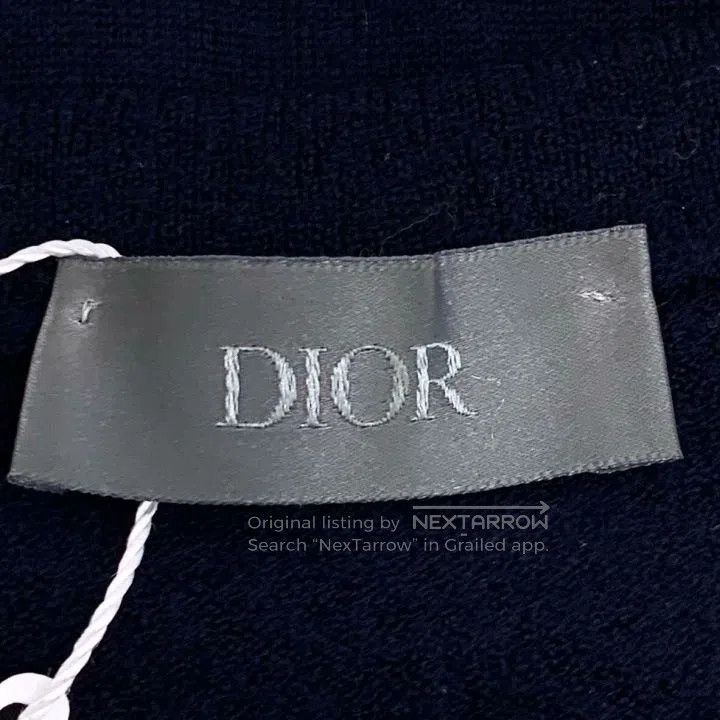 Dior Dior Navy Wool Crew Neck Knit Sweater. Size US M / EU 48-50 / 2 - 5 Thumbnail