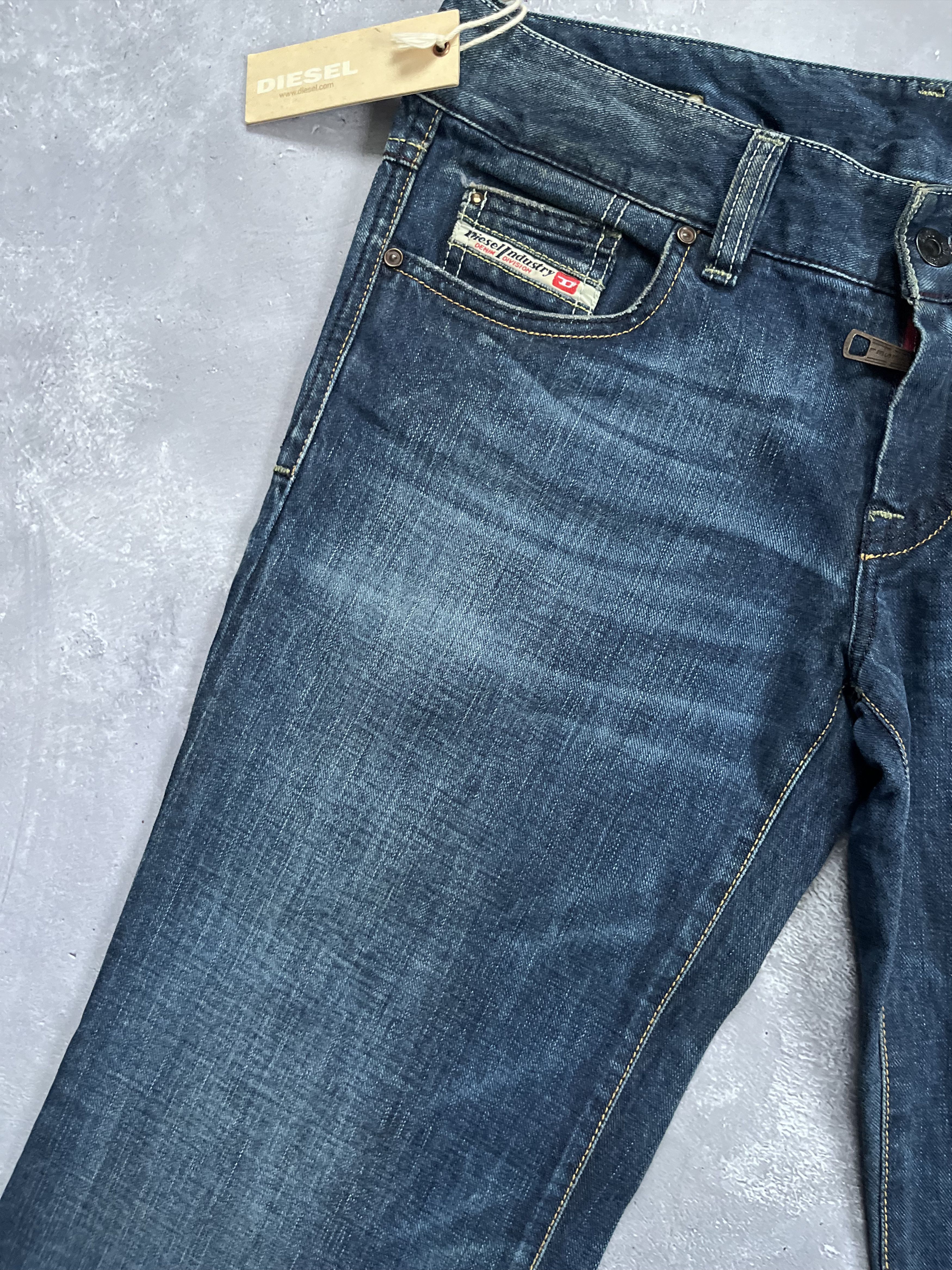 Diesel DIESEL PACEE BLUE JEANS Wide Leg Logo Embroidered Vintage Size 30" / US 8 / IT 44 - 8 Thumbnail