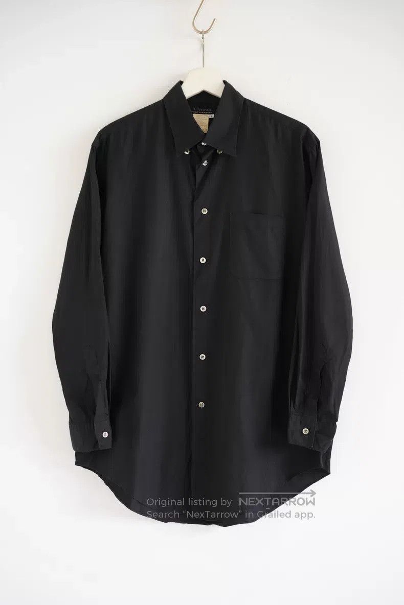 Yohji Yamamoto Yohji Yamamoto 90s button-down black shirt Size US S / EU 44-46 / 1 - 1 Thumbnail