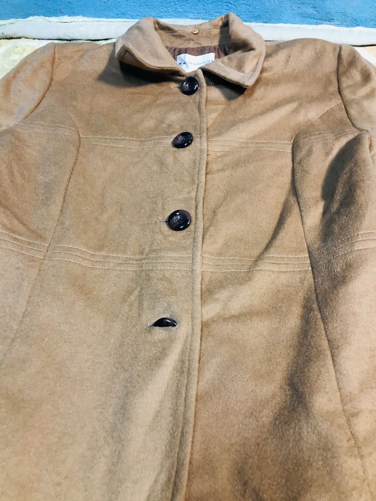 Japanese Brand Miss Paris Wool Long Jacket (30) Size US M / EU 48-50 / 2 - 6 Thumbnail