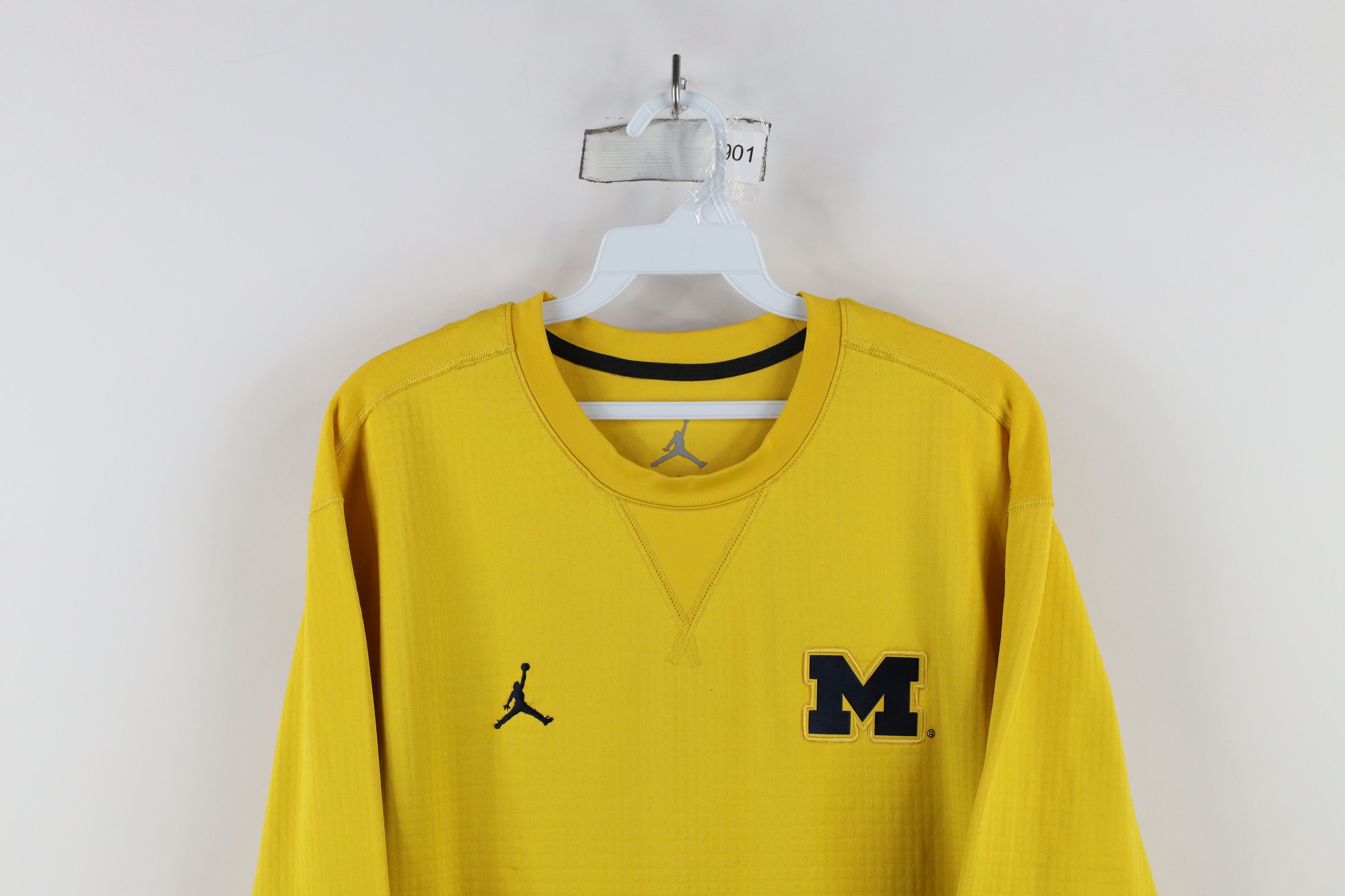 Nike × Vintage Nike Air Jordan Lined University of Michigan Sweatshirt Size US L / EU 52-54 / 3 - 2 Thumbnail
