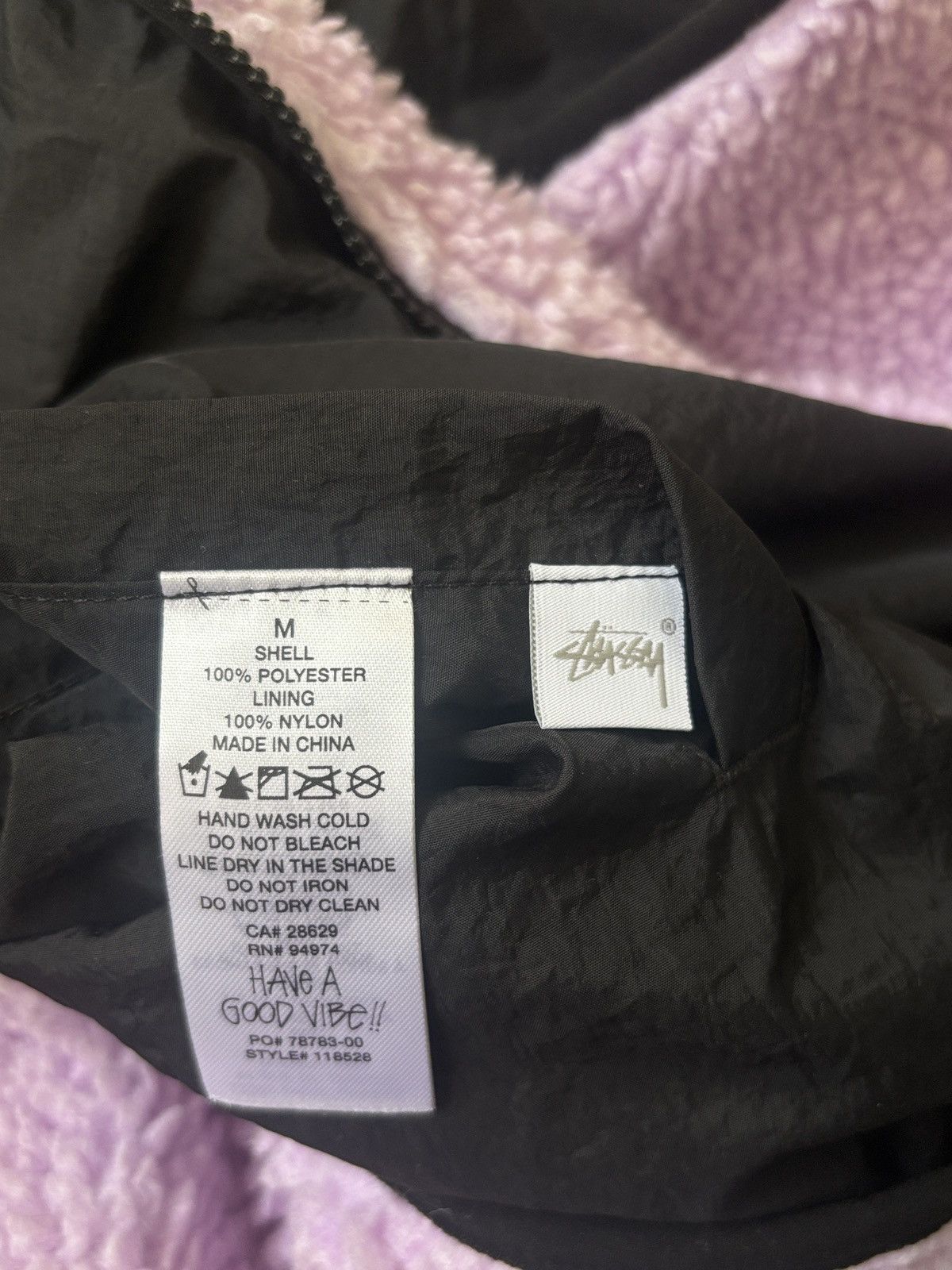 Stussy Stussy Sherpa Reversible Vest 'Lavender' Size US M / EU 48-50 / 2 - 5 Thumbnail
