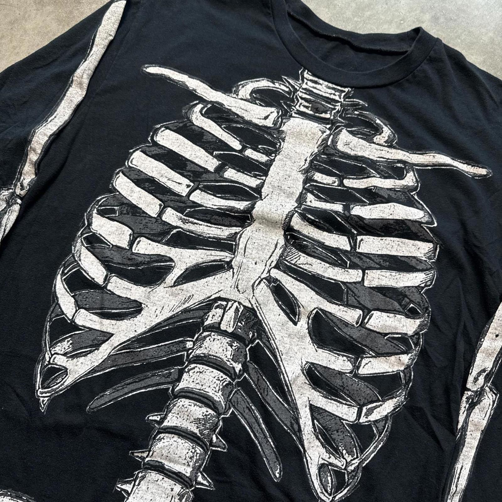 Other Y2K Skeleton AOP Playboy Carti Horror Long Sleeve T-Shirt Size US XL / EU 56 / 4 - 3 Thumbnail