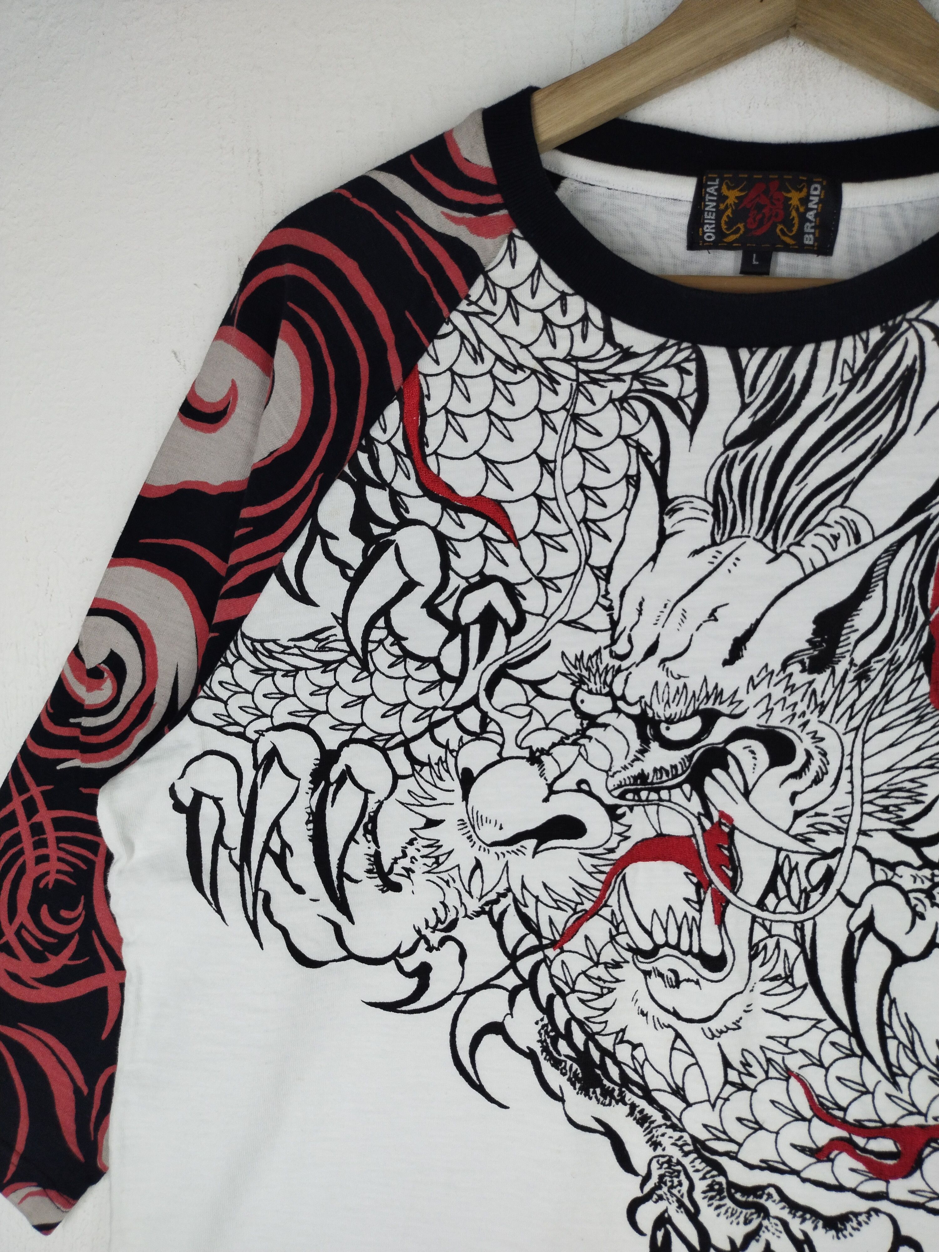 Karakuri Tamashii Vintage Sukajan Dragon Design Rare Tee Size US M / EU 48-50 / 2 - 4 Thumbnail