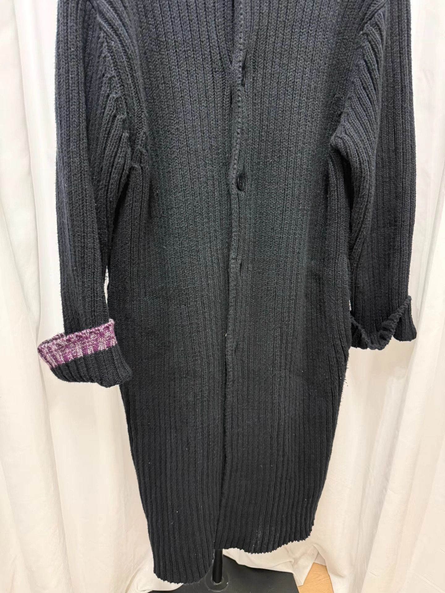 Yohji Yamamoto Yohji Yamamoto Pour Homme Patchwork Long Sweater Coat K20 Size US L / EU 52-54 / 3 - 3 Thumbnail