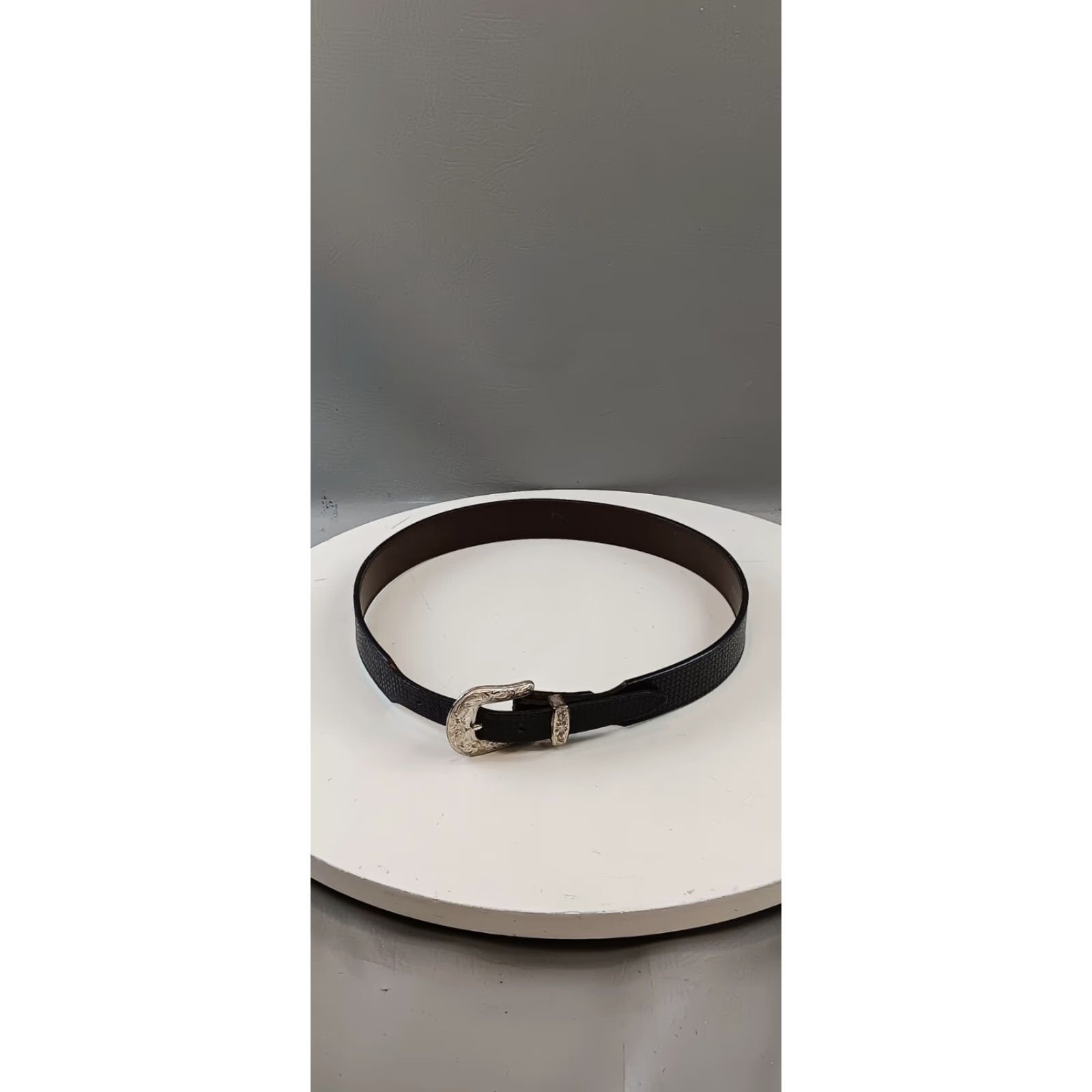 Vintage VINTAGE Tex Tan Belt Unisex 36 Black Genuine Cowhide Leather 021655 Good Condition Size 36 - 7 Thumbnail
