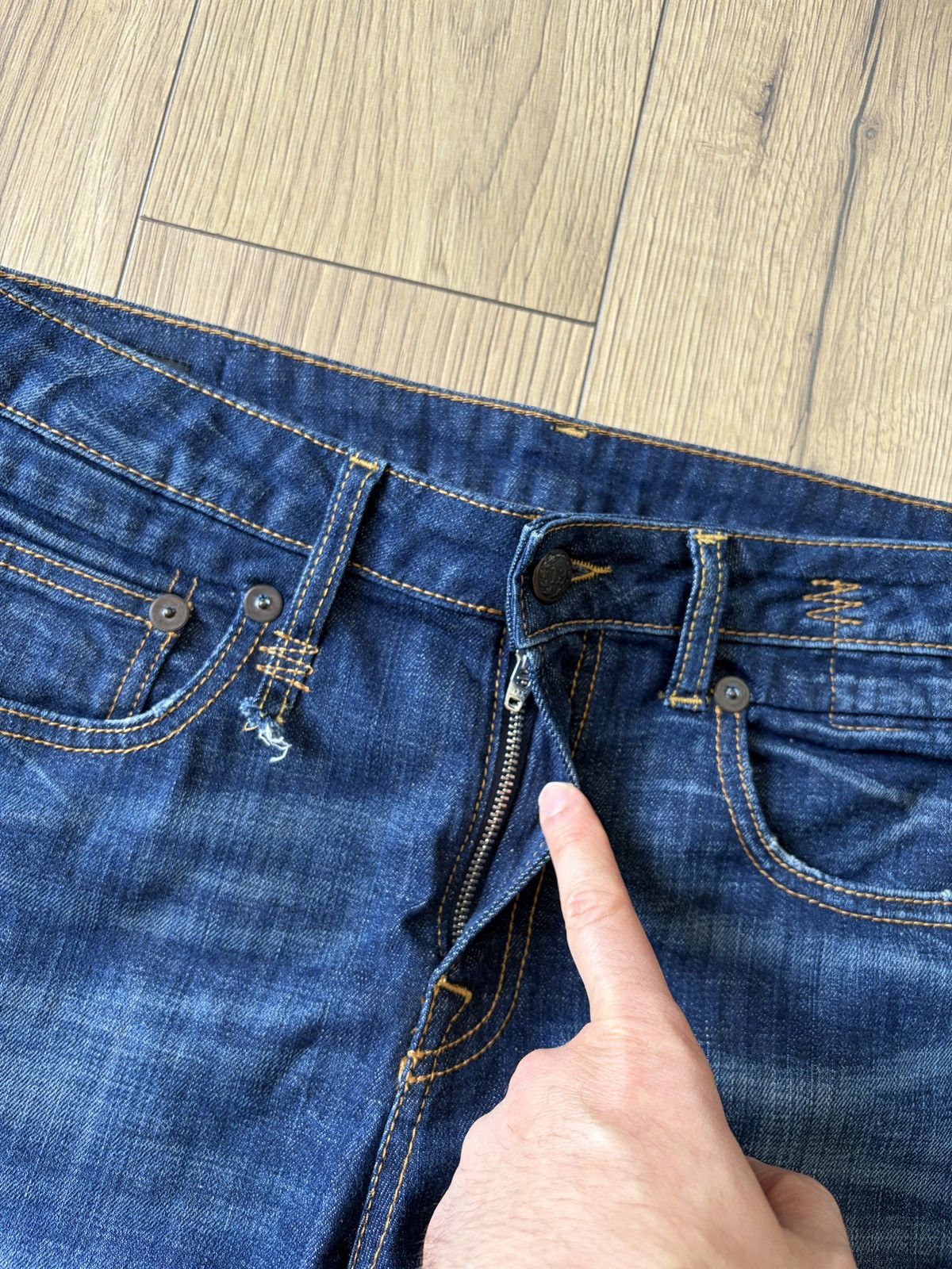 R13 R13 Boy Straight Howell Jeans Size 29" - 6 Thumbnail