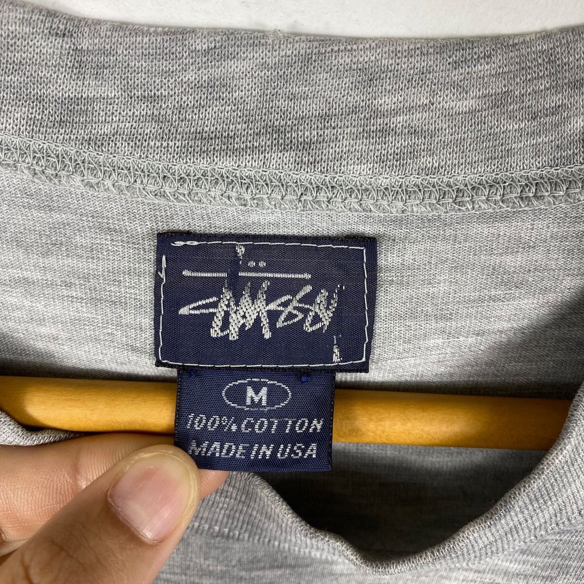 Stussy Vintage 90's STUSSY CROWN Small Embroidery Logo Tee Shirt Size US M / EU 48-50 / 2 - 5 Thumbnail