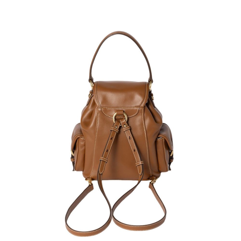 Miu Miu MIU MIU $3600 Cognac Leather Backpack New & Authentic Size ONE SIZE - 4 Thumbnail