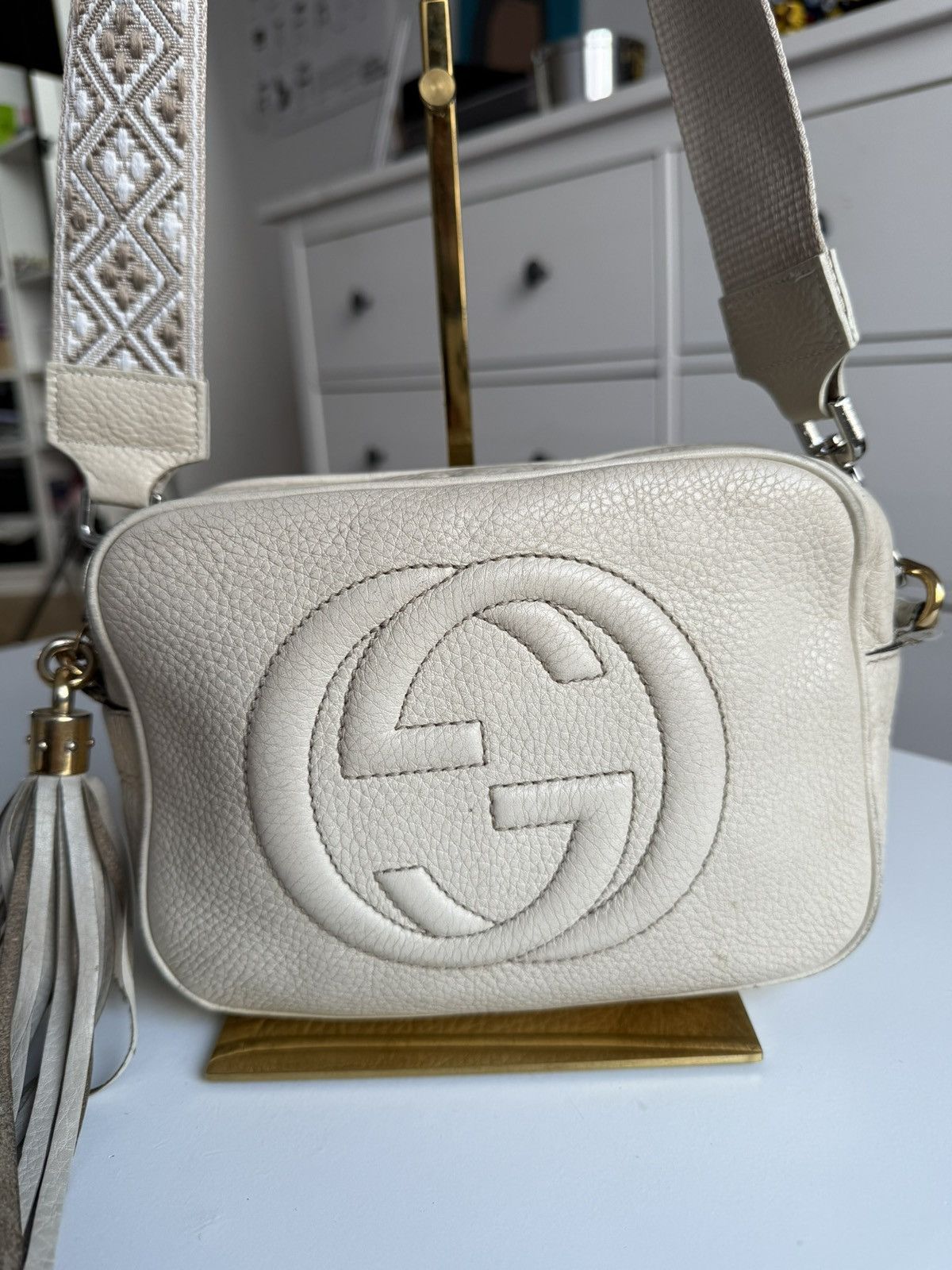 Designer × Gucci Gucci Soho leather shoulder / crossbody bag designer y2k GG Size ONE SIZE - 4 Thumbnail