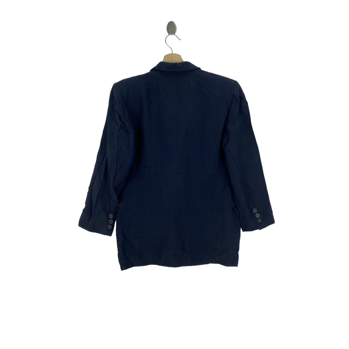 Les Copains × Vintage Vintage LES COPAINS ITALY Brand Plain Navy Coat Size US M / EU 48-50 / 2 - 2 Thumbnail