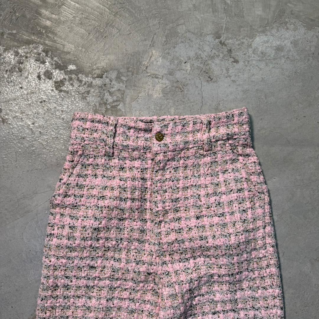 Drew House DREW HOUSE Boucle Tweed Pink White Pants Size US 28 / EU 44 - 3 Thumbnail