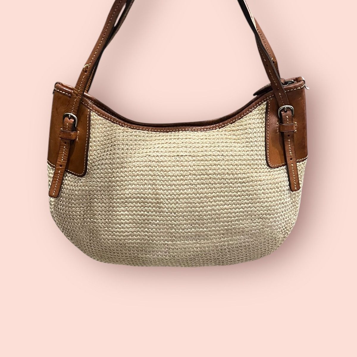 Edition Japan × Japanese Brand × Vintage VINTAGE SAZABY JAPAN CROCHET STRAW / LEATHER STRAPS HANDBAG Size ONE SIZE - 3 Thumbnail