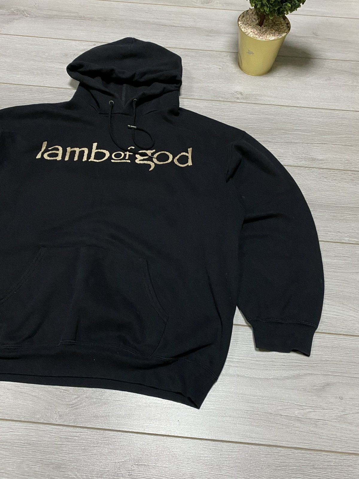 Band Tees Lamb of God vintage hoodie fruit of the loom faded eb0 Size US L / EU 52-54 / 3 - 7 Thumbnail